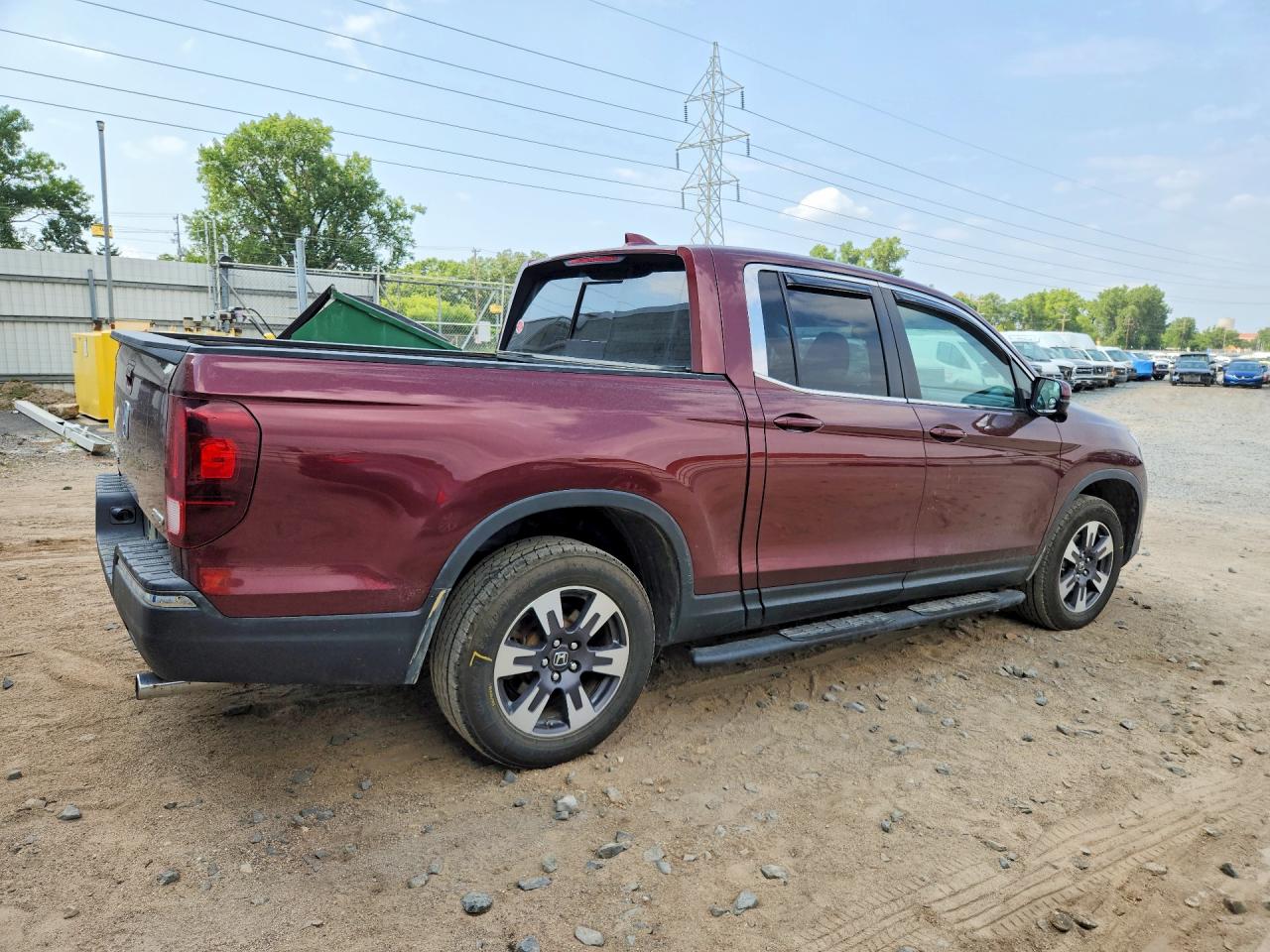 2019 Honda Ridgeline Rtl Burgundy vin: 5FPYK3F64KB018930