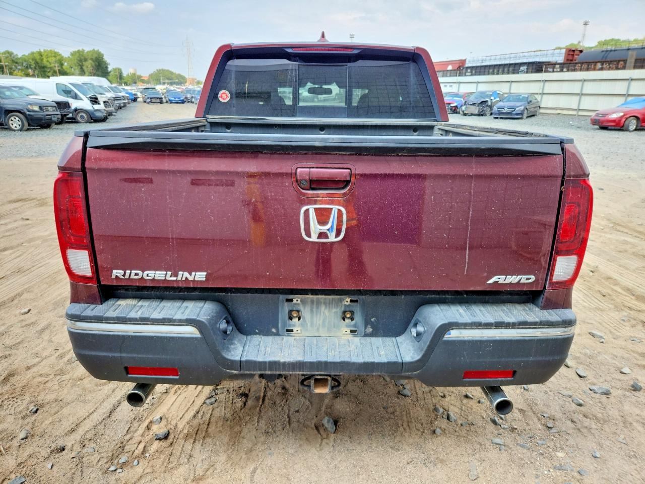 2019 Honda Ridgeline Rtl Burgundy vin: 5FPYK3F64KB018930