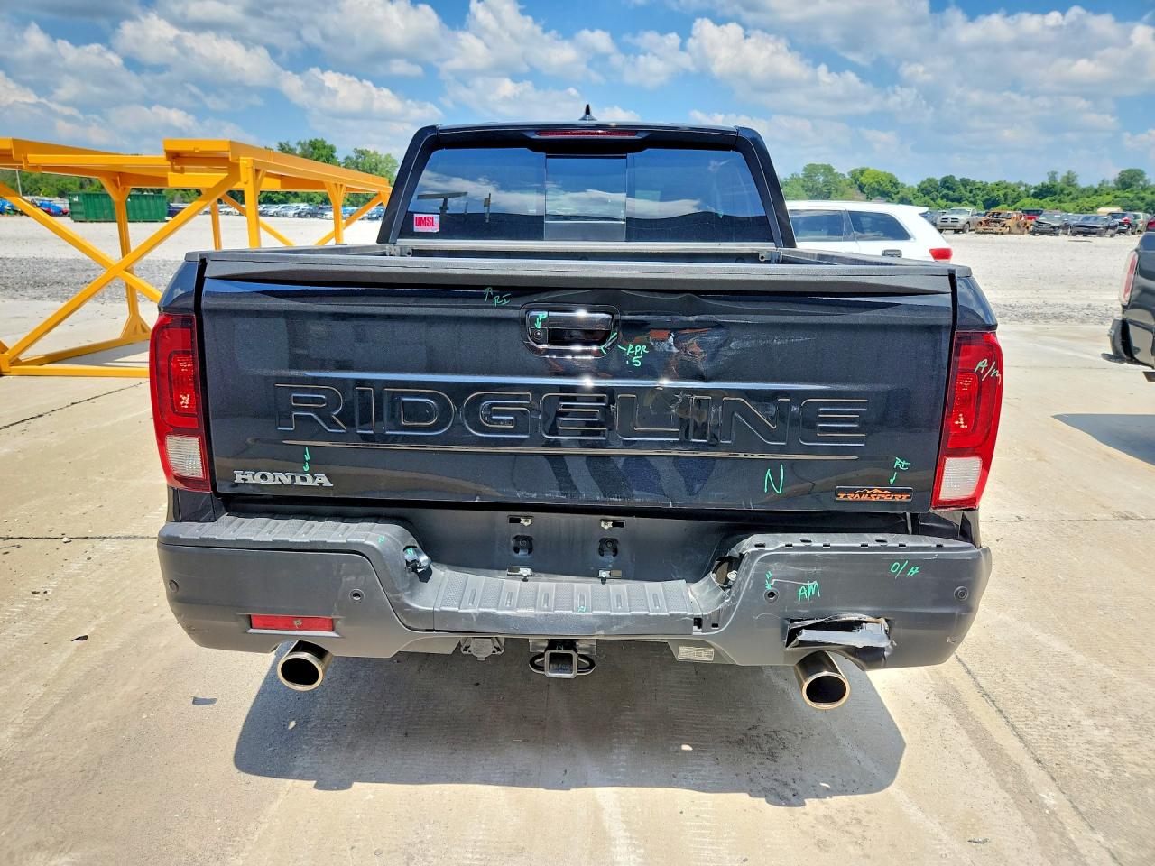 2025 Honda Ridgeline Trail Sport Black vin: 5FPYK3F64SB012481