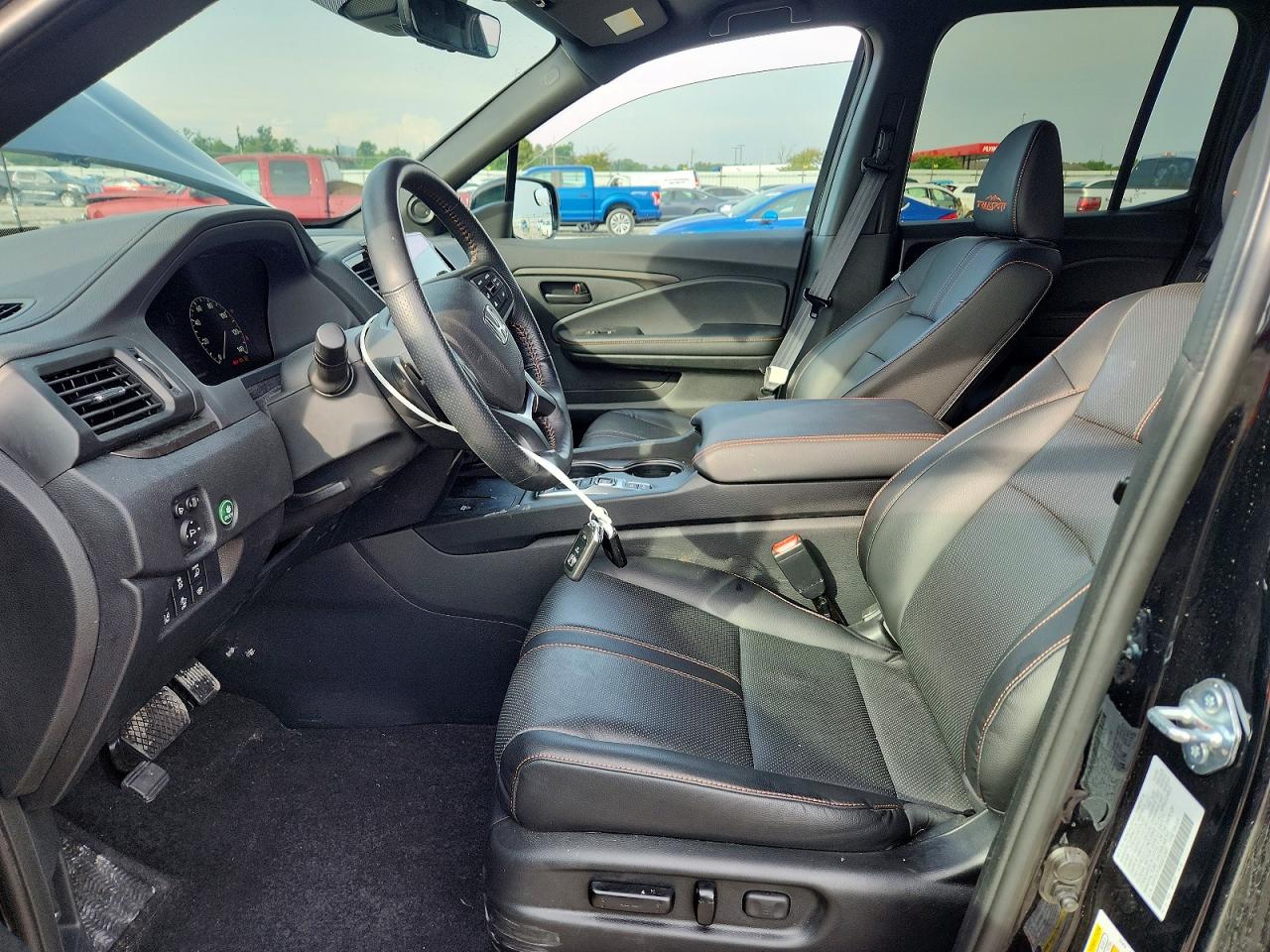 2025 Honda Ridgeline Trail Sport Black vin: 5FPYK3F64SB012481