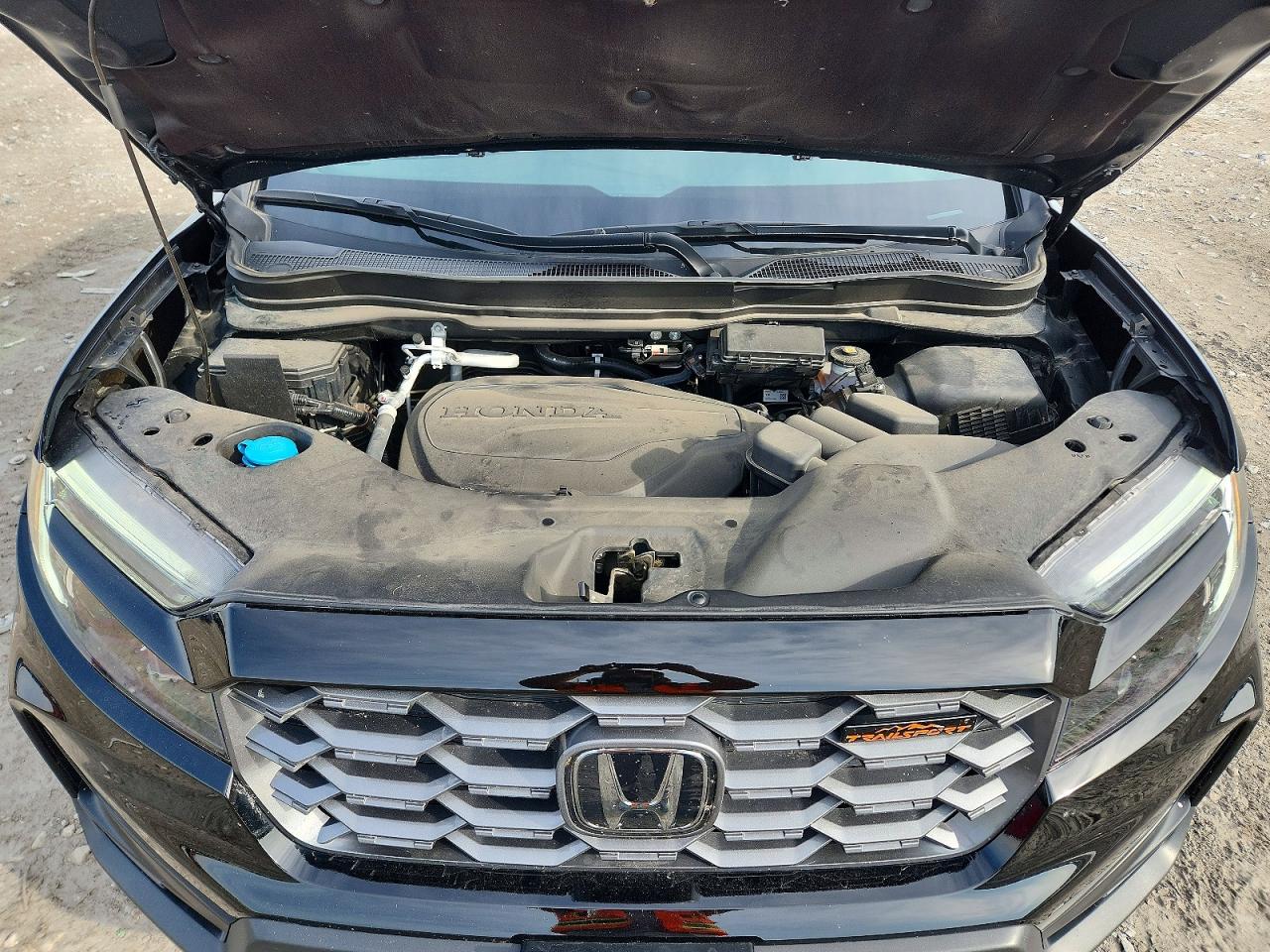 2025 Honda Ridgeline Trail Sport Black vin: 5FPYK3F64SB012481