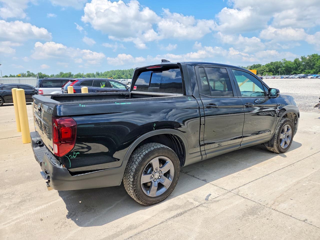 2025 Honda Ridgeline Trail Sport Black vin: 5FPYK3F64SB012481