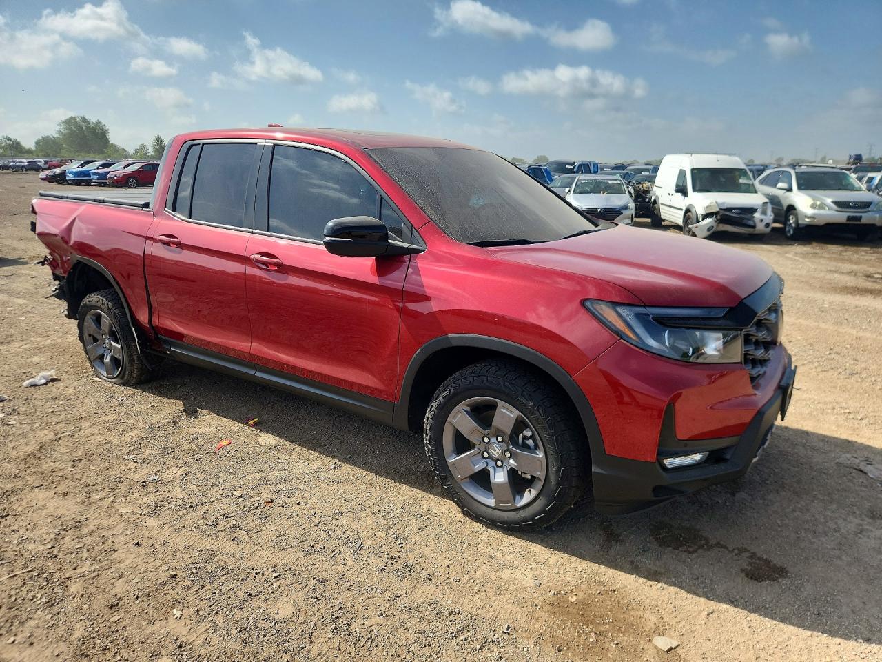2024 Honda Ridgeline Trail Sport Red vin: 5FPYK3F65RB000057