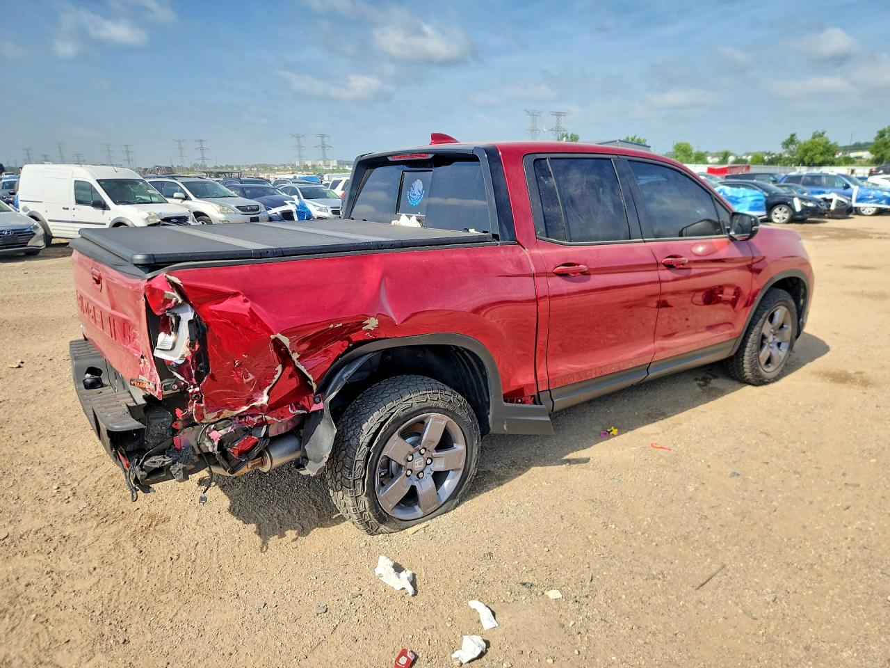 2024 Honda Ridgeline Trail Sport Red vin: 5FPYK3F65RB000057