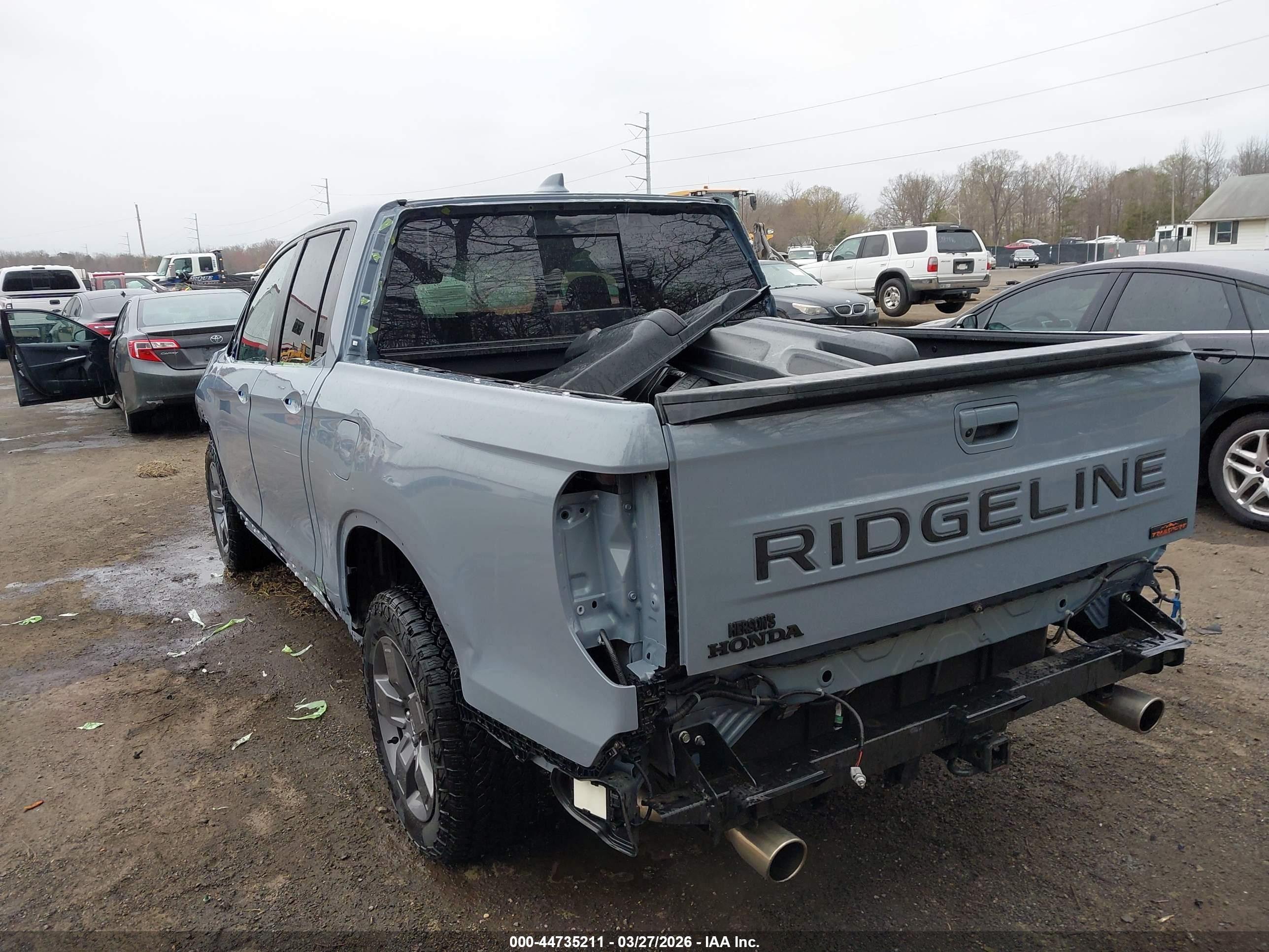 2024 Honda Ridgeline Trailsport Синий vin: 5FPYK3F65RB016436