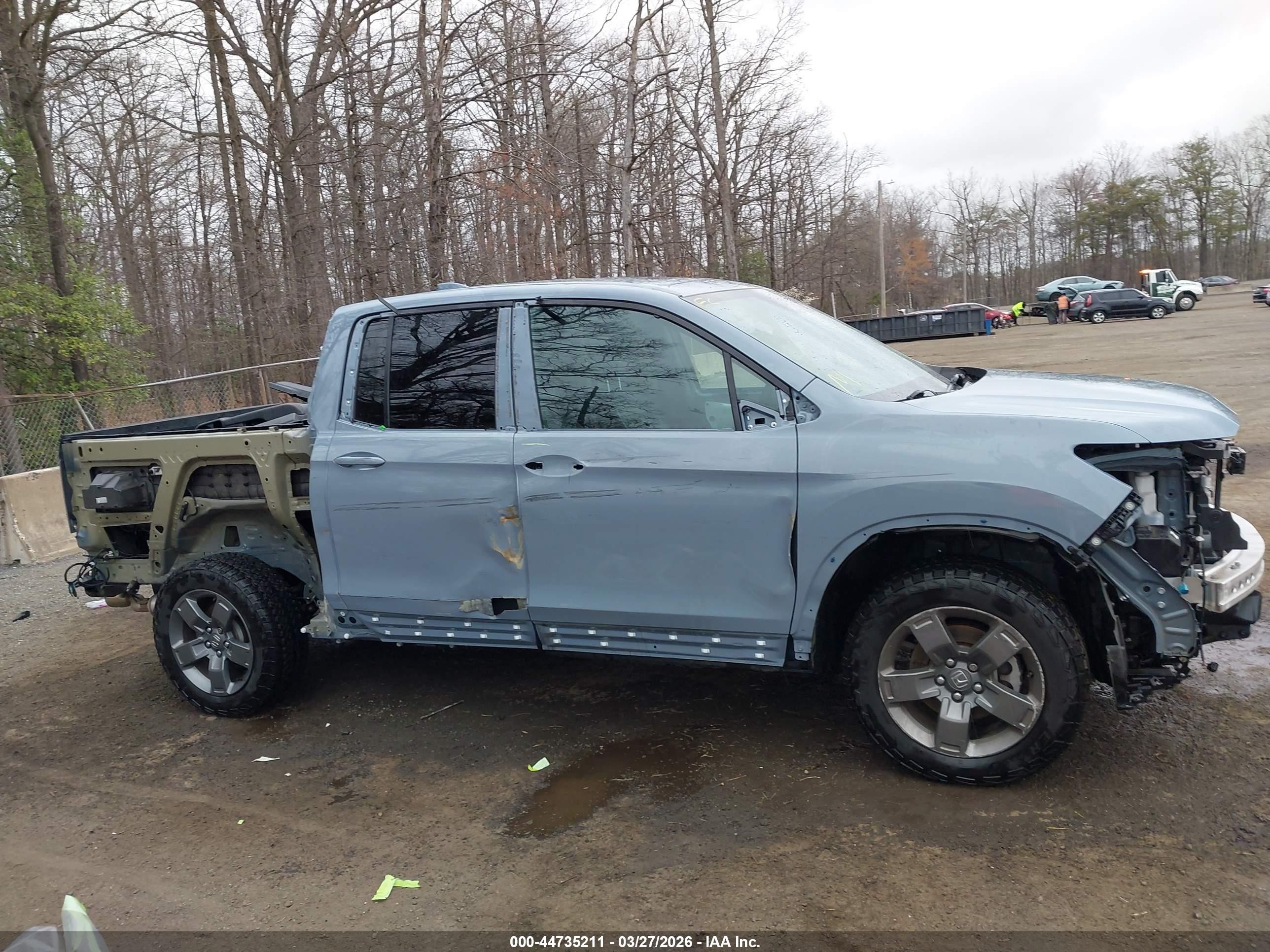 2024 Honda Ridgeline Trailsport Синий vin: 5FPYK3F65RB016436