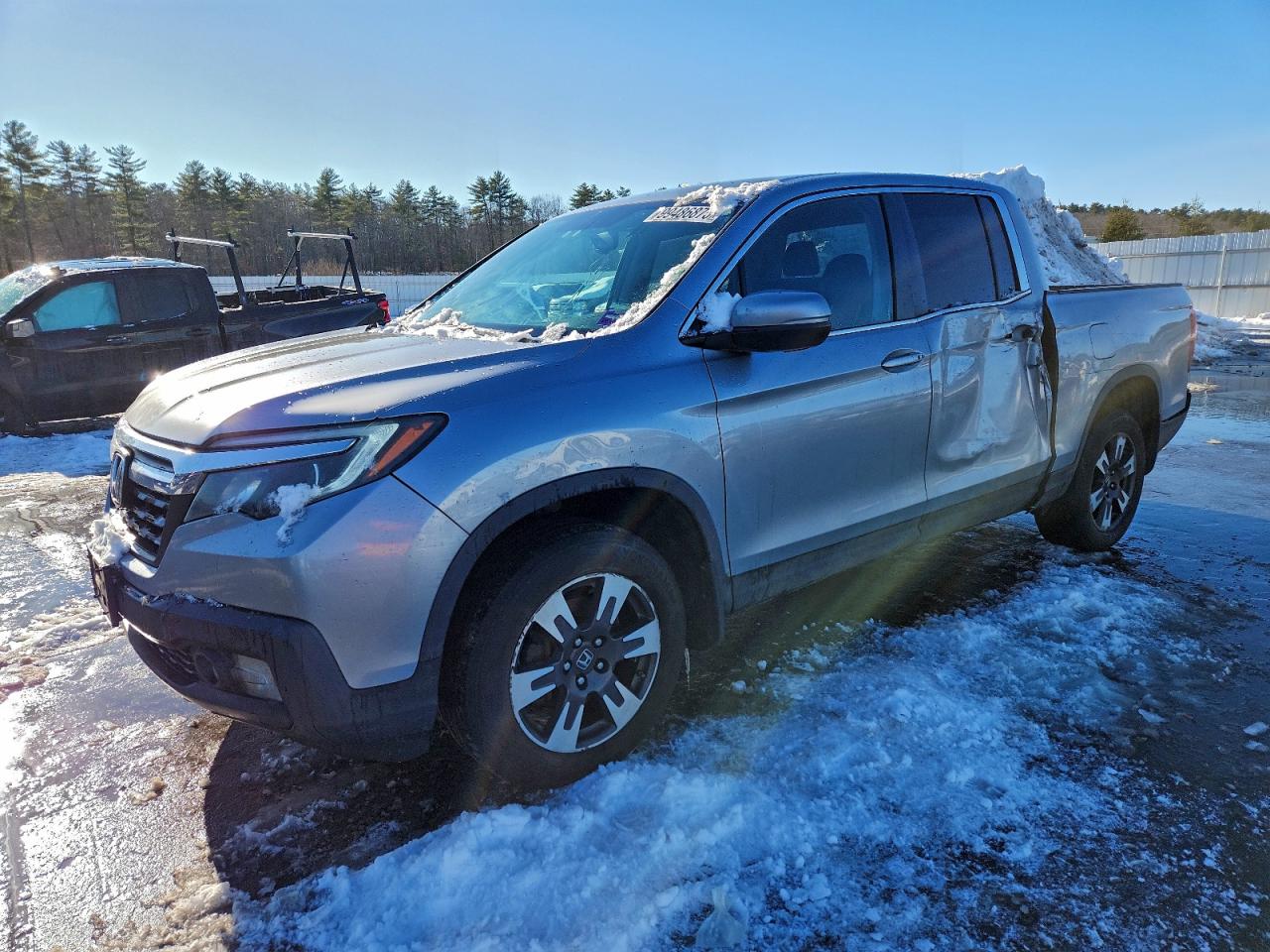 2017 Honda Ridgeline Rtl Серый vin: 5FPYK3F67HB003170