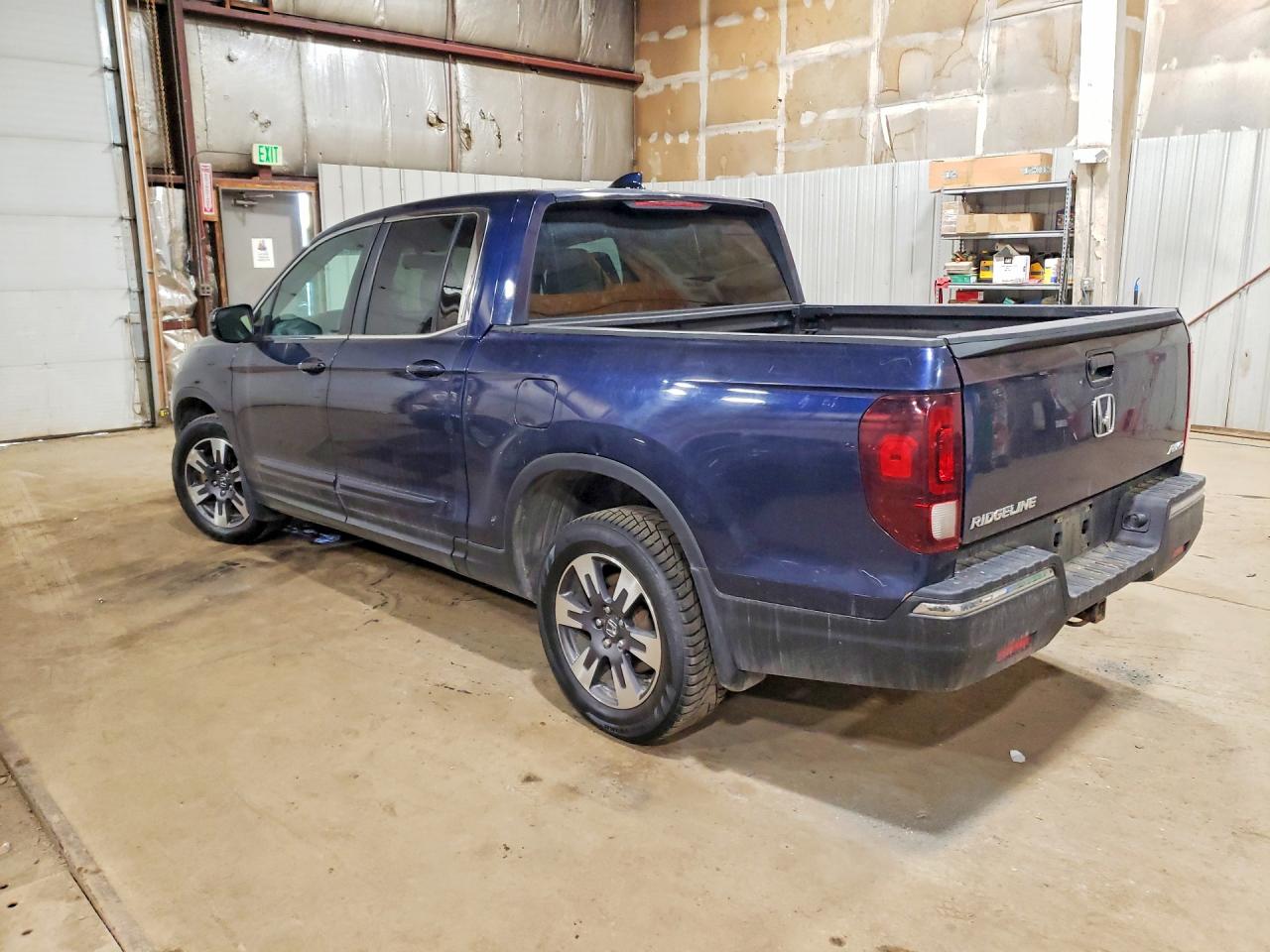 2017 Honda Ridgeline Rtl Синий vin: 5FPYK3F67HB011690