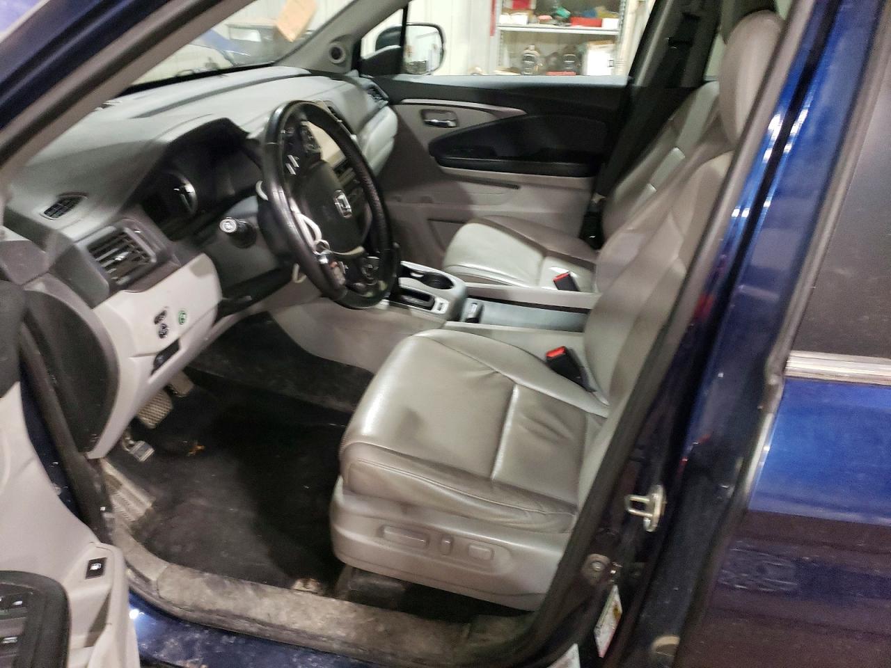 2017 Honda Ridgeline Rtl Синий vin: 5FPYK3F67HB011690