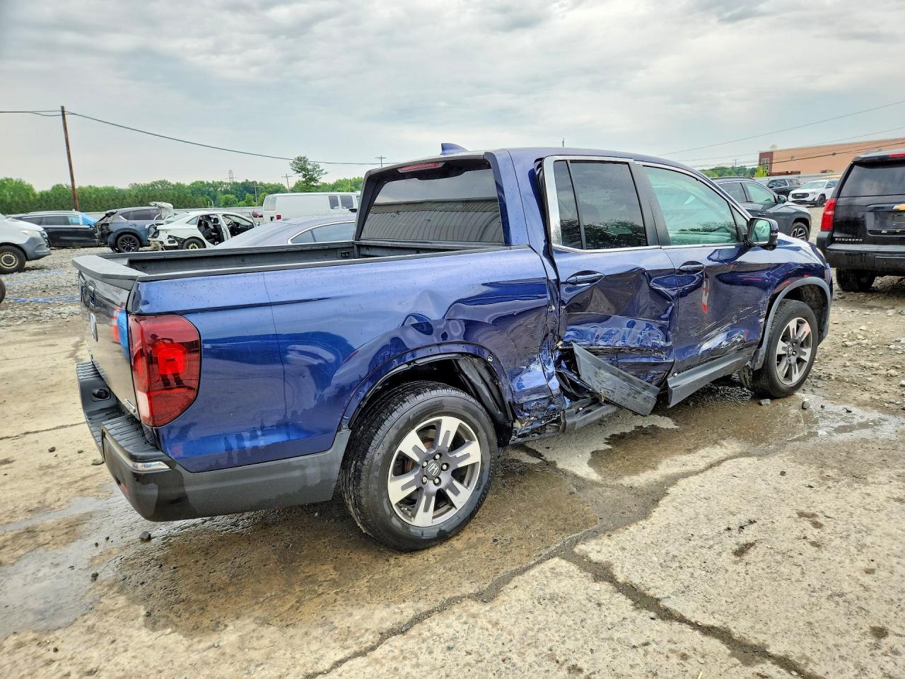 2016 Honda Ridgeline Rtl Blue vin: 5FPYK3F67HB020003
