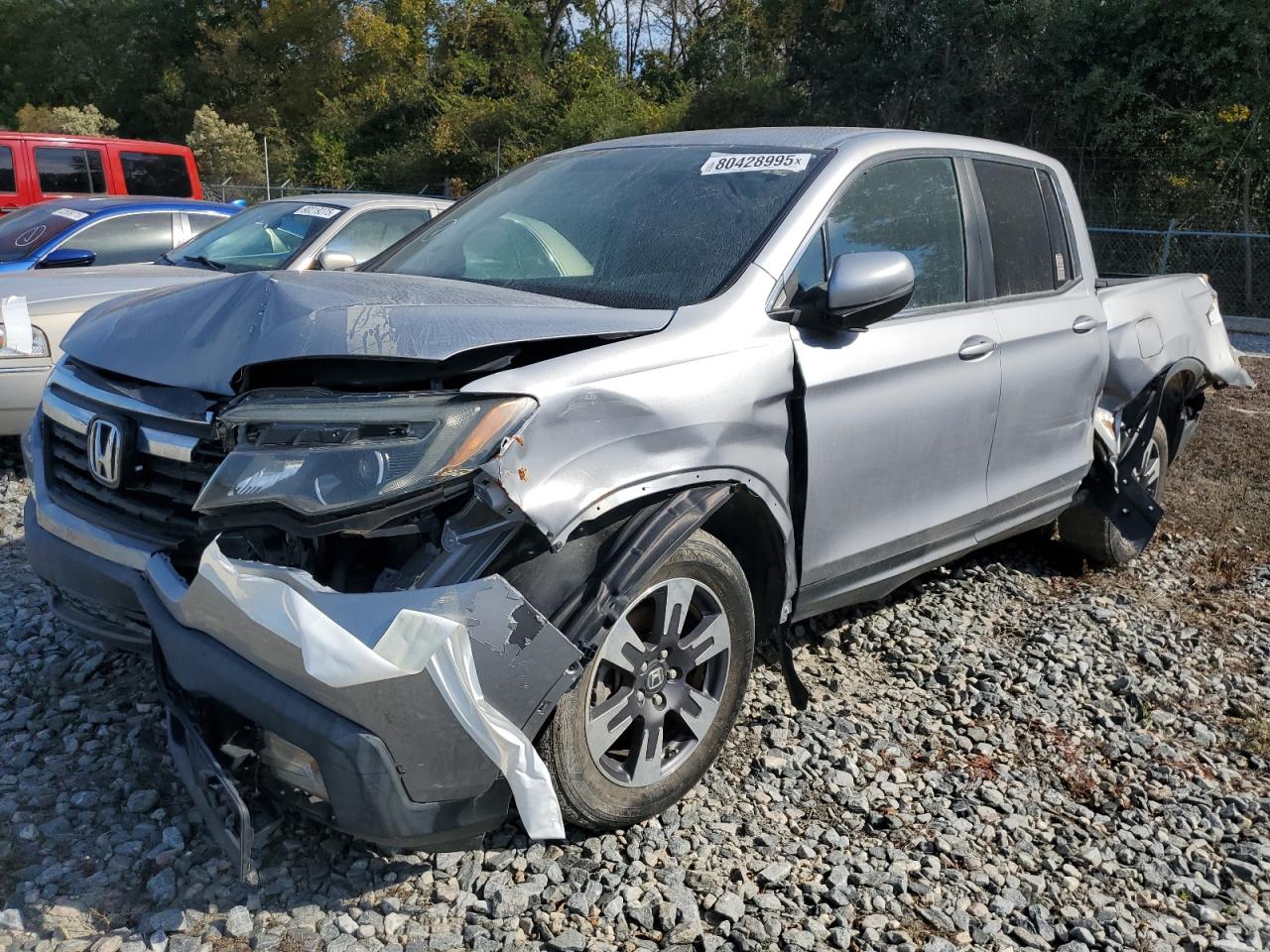 2018 Honda Ridgeline Rtl Серебряный vin: 5FPYK3F6XJB005758