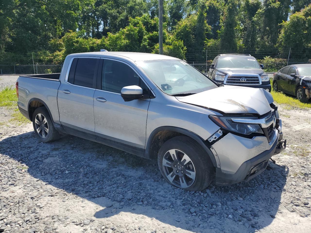 2018 Honda Ridgeline Rtl Серебряный vin: 5FPYK3F6XJB005758