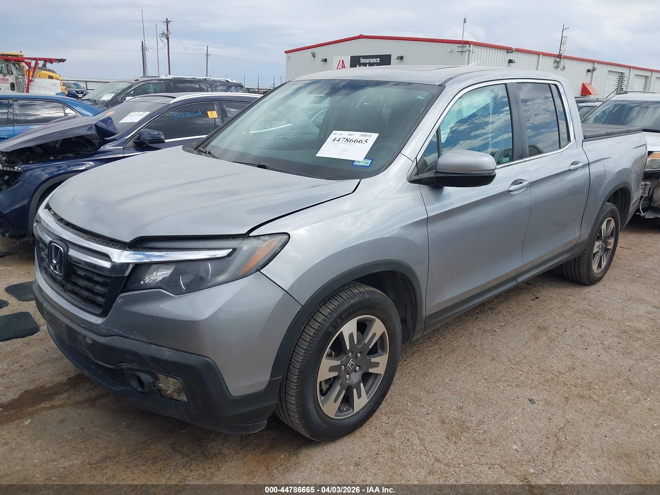 2019 Honda Ridgeline Rtl-t Silver vin: 5FPYK3F6XKB033870