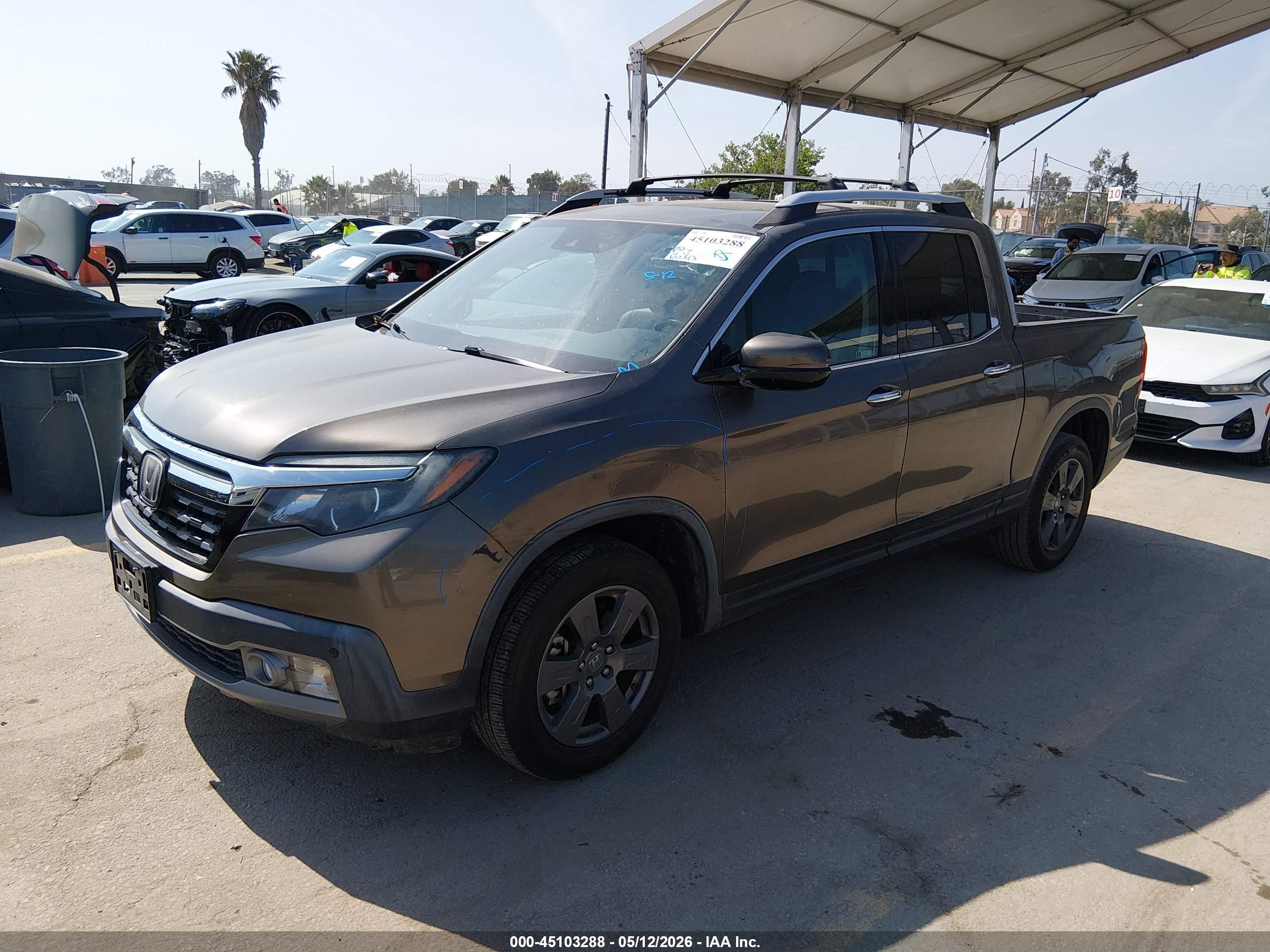 2020 Honda Ridgeline Rtl-e Gray vin: 5FPYK3F70LB009166