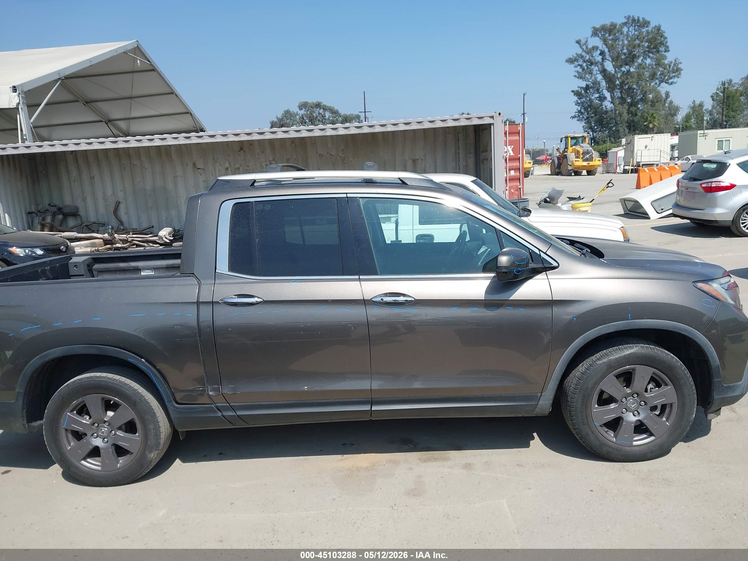 2020 Honda Ridgeline Rtl-e Gray vin: 5FPYK3F70LB009166