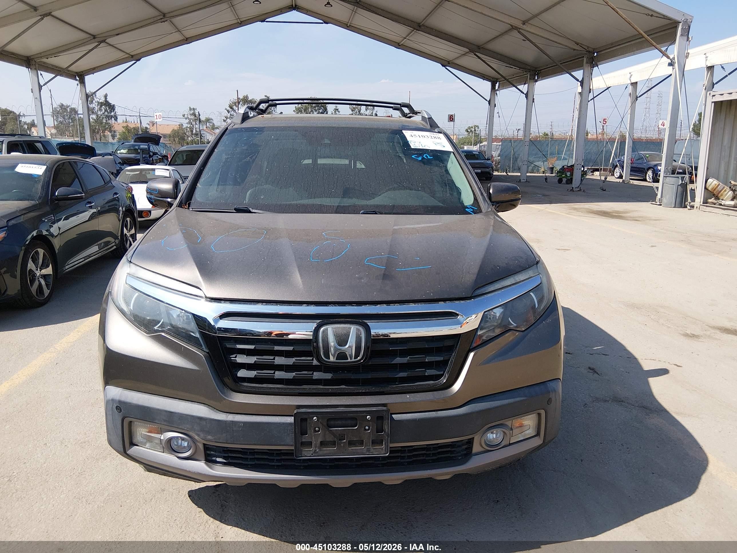 2020 Honda Ridgeline Rtl-e Gray vin: 5FPYK3F70LB009166