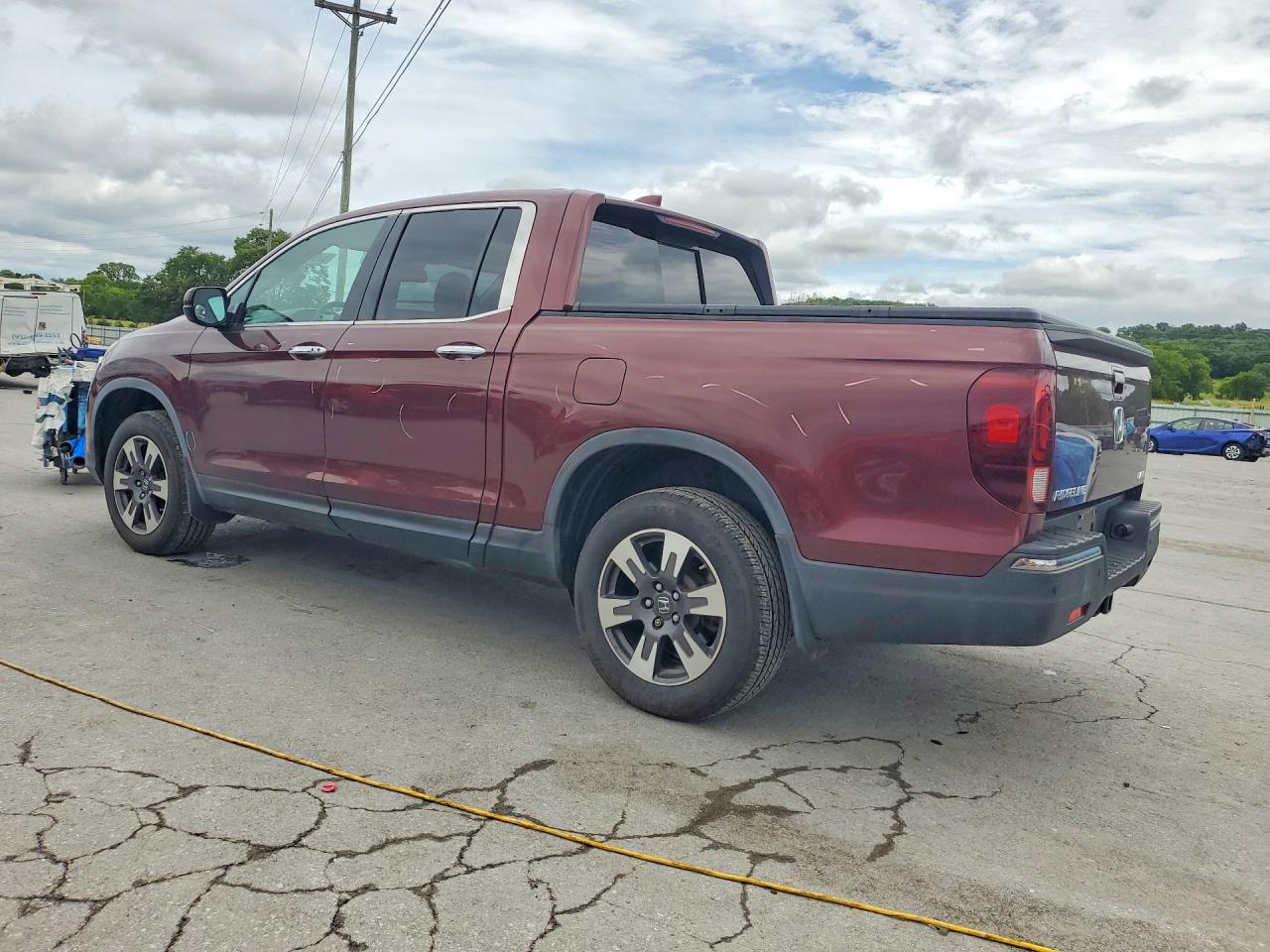 2019 Honda Ridgeline Rtl Maroon vin: 5FPYK3F72KB012410