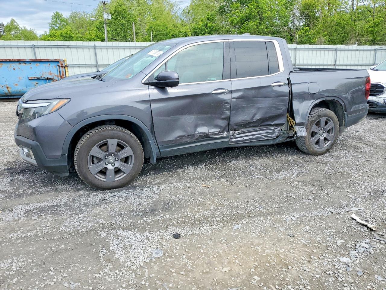 2020 Honda Ridgeline Rtl Gray vin: 5FPYK3F72LB001425