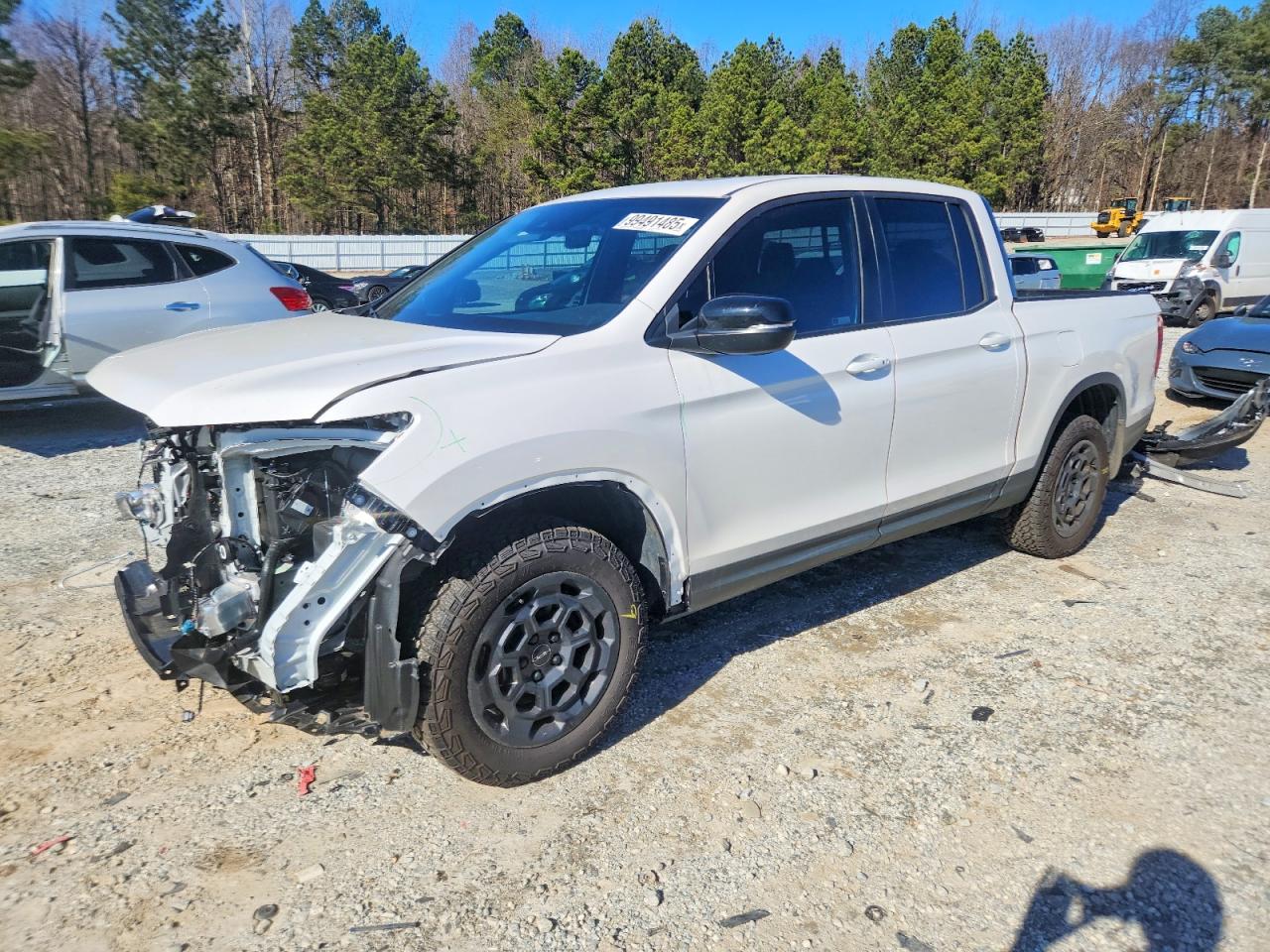 2025 Honda Ridgeline Trail Sport White vin: 5FPYK3F72SB035878