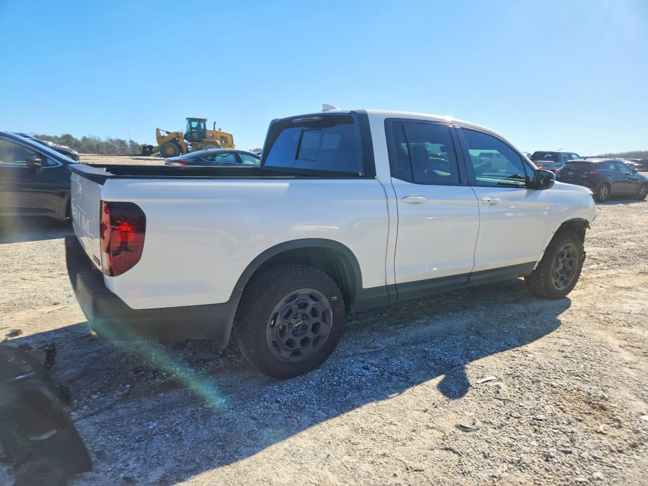 2025 Honda Ridgeline Trail Sport White vin: 5FPYK3F72SB035878