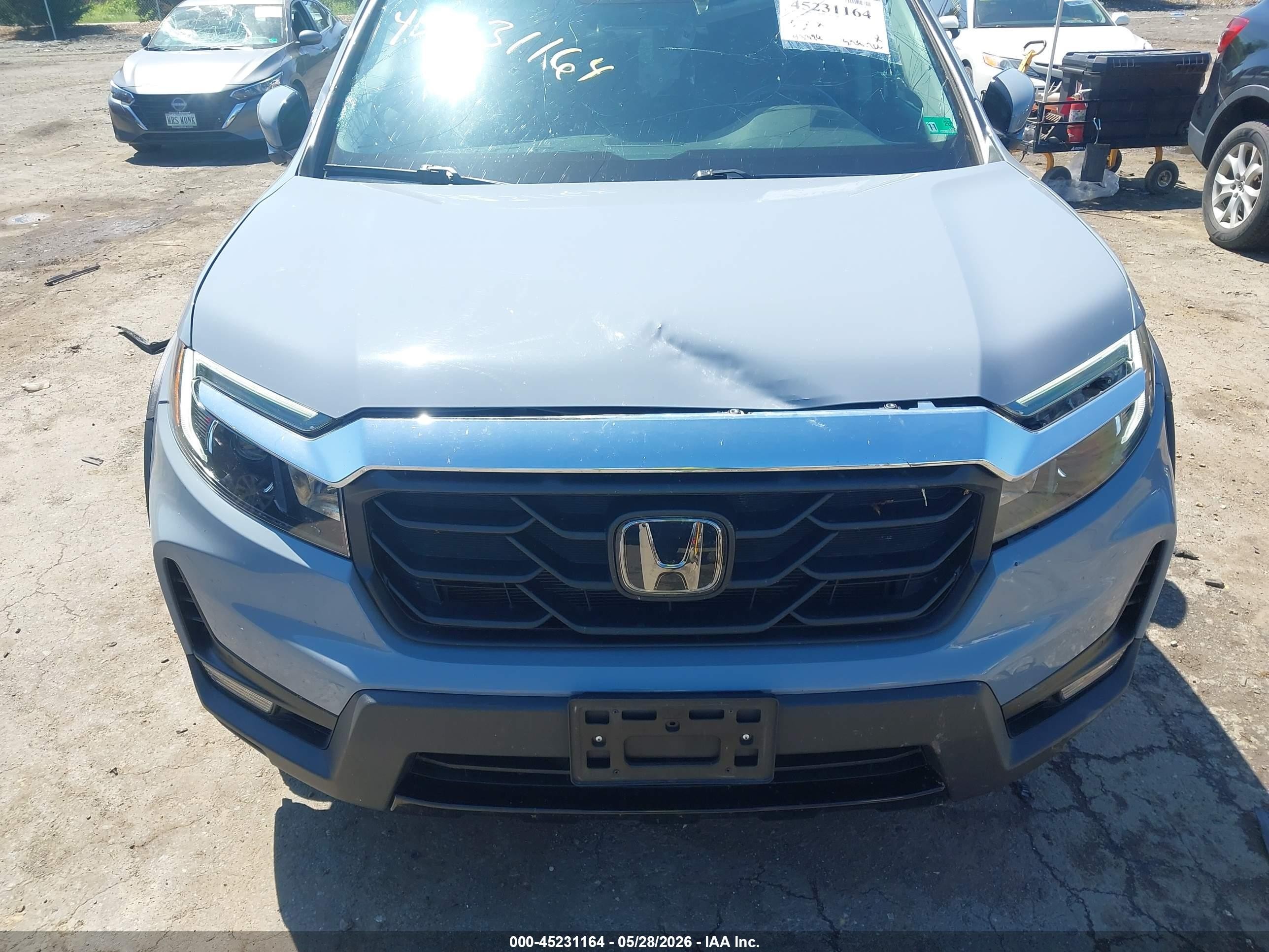 2023 Honda Ridgeline Rtl-e Light Blue vin: 5FPYK3F76PB005418