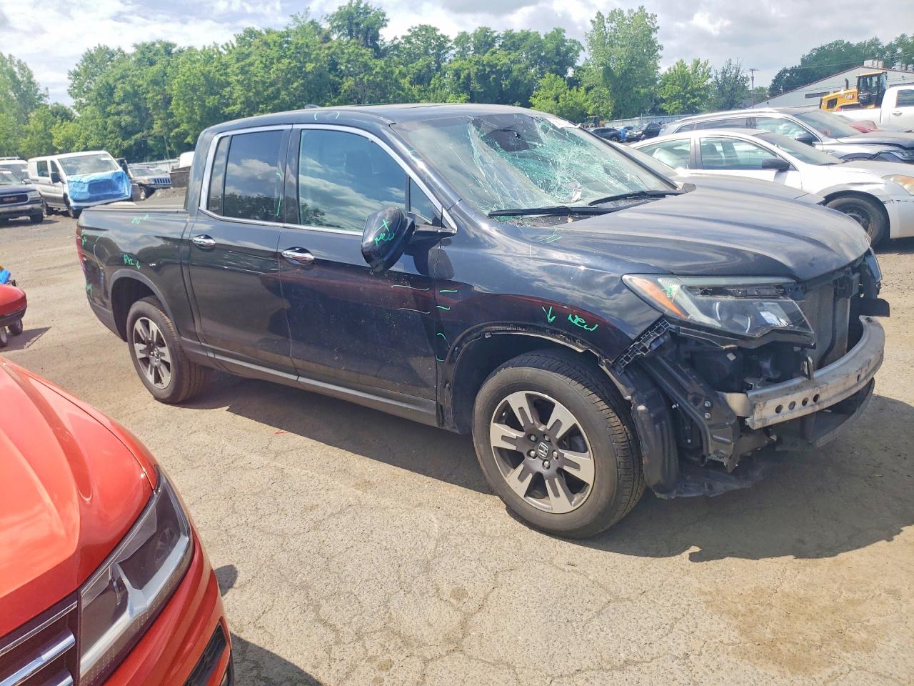 2019 Honda Ridgeline Rtl Black vin: 5FPYK3F77KB014458