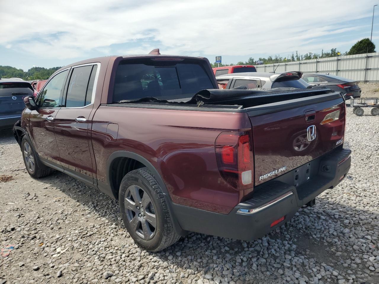 2020 Honda Ridgeline Burgundy vin: 5FPYK3F77LB001629