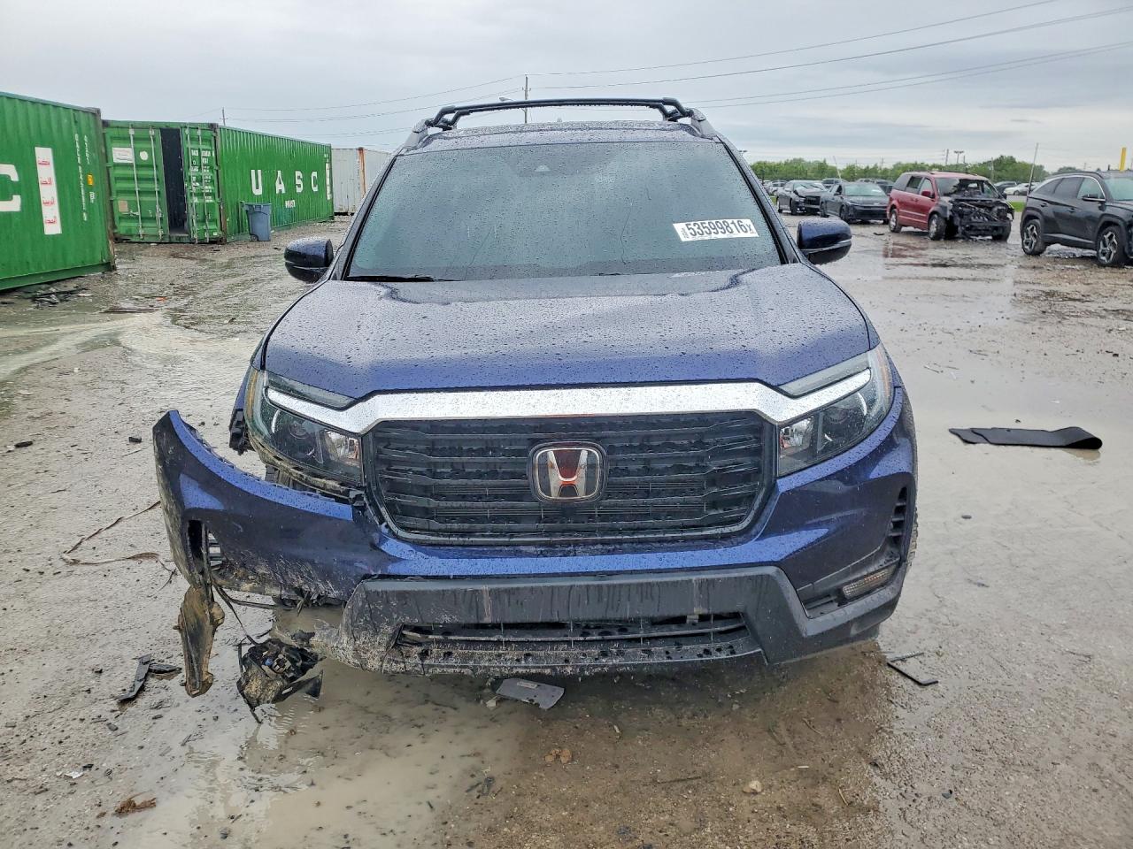2022 Honda Ridgeline Rtl Blue vin: 5FPYK3F77NB005974