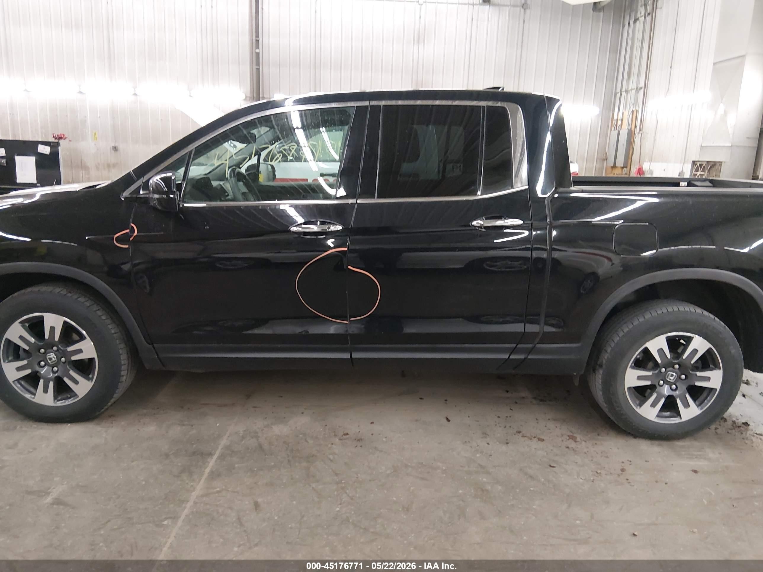 2017 Honda Ridgeline Rtl-e Черный vin: 5FPYK3F78HB037868