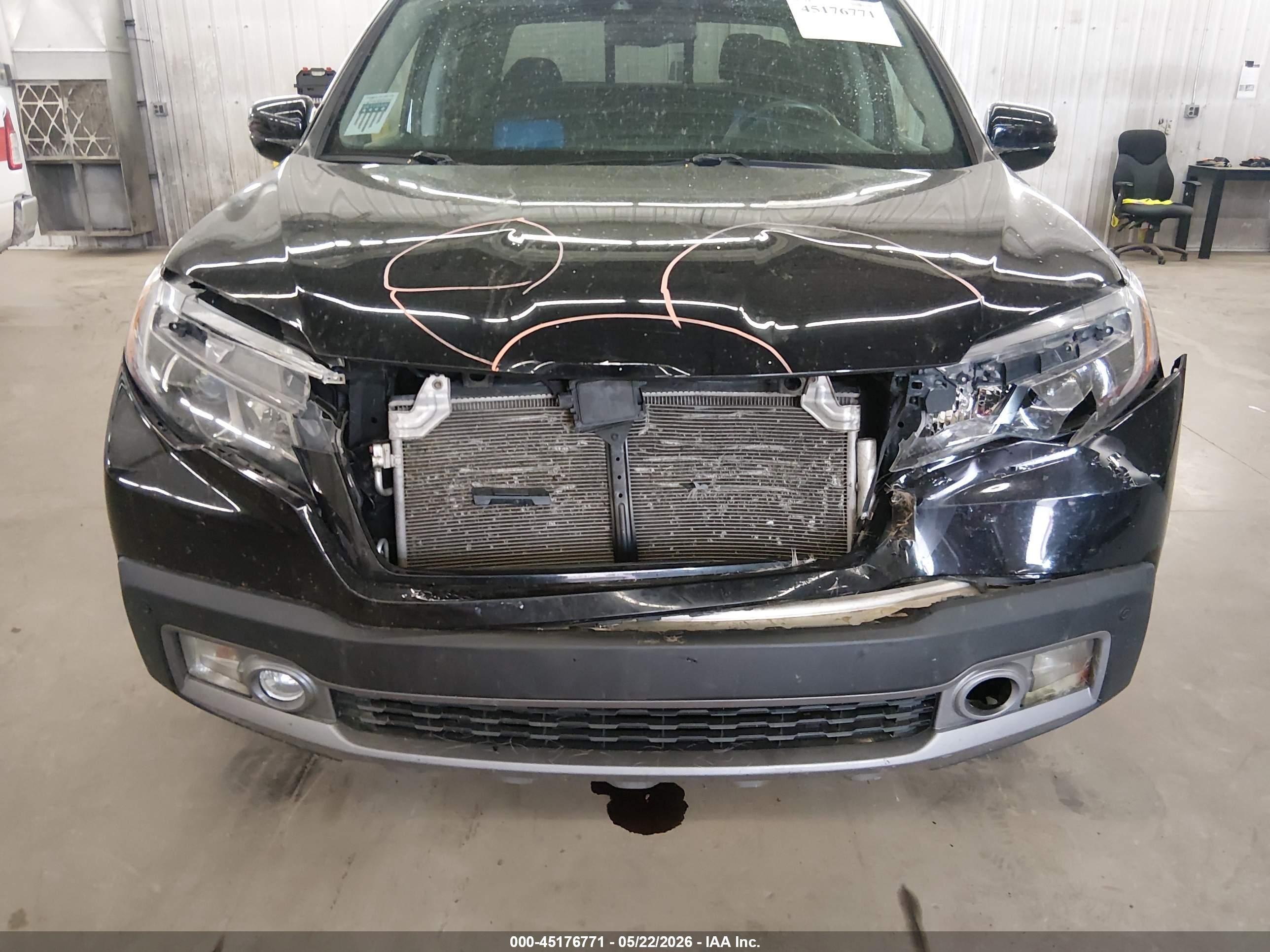 2017 Honda Ridgeline Rtl-e Черный vin: 5FPYK3F78HB037868