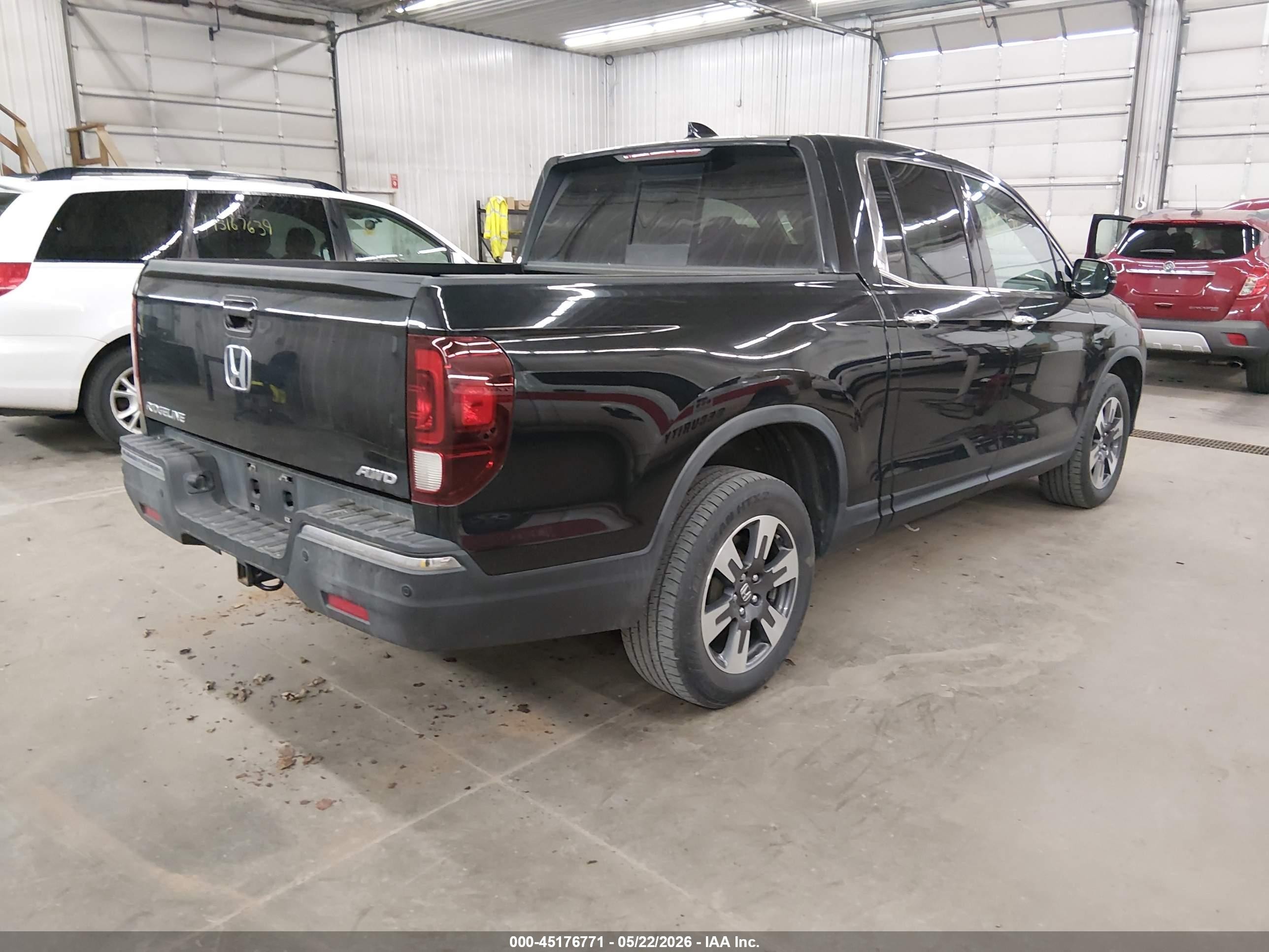 2017 Honda Ridgeline Rtl-e Черный vin: 5FPYK3F78HB037868