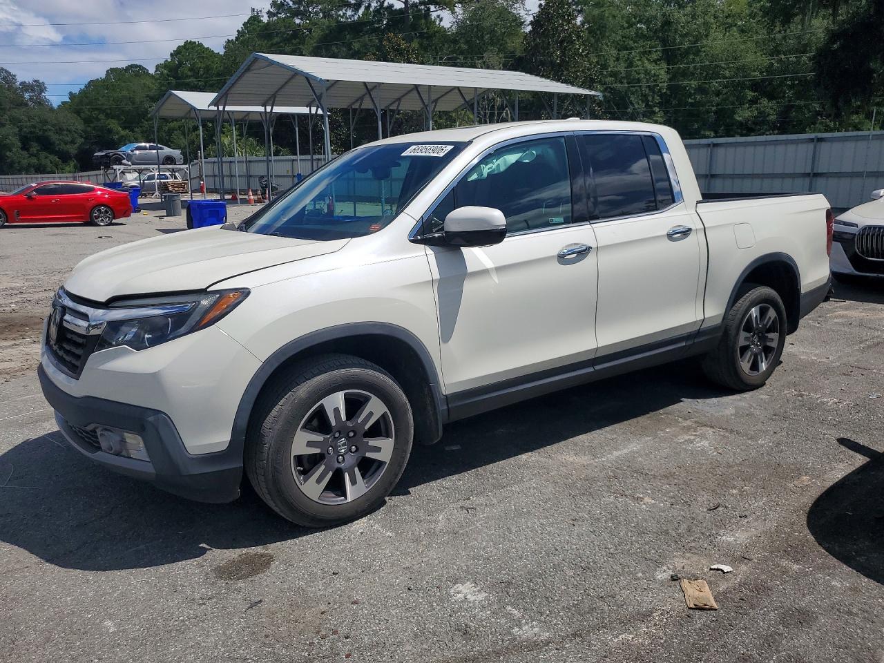 2019 Honda Ridgeline Rtl White vin: 5FPYK3F78KB005669