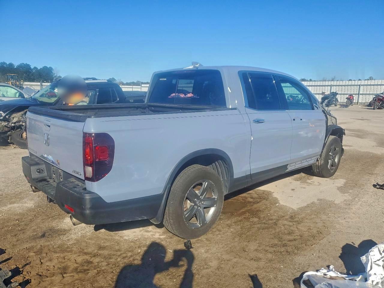 2023 Honda Ridgeline Rtl-e Синий vin: 5FPYK3F78PB040056