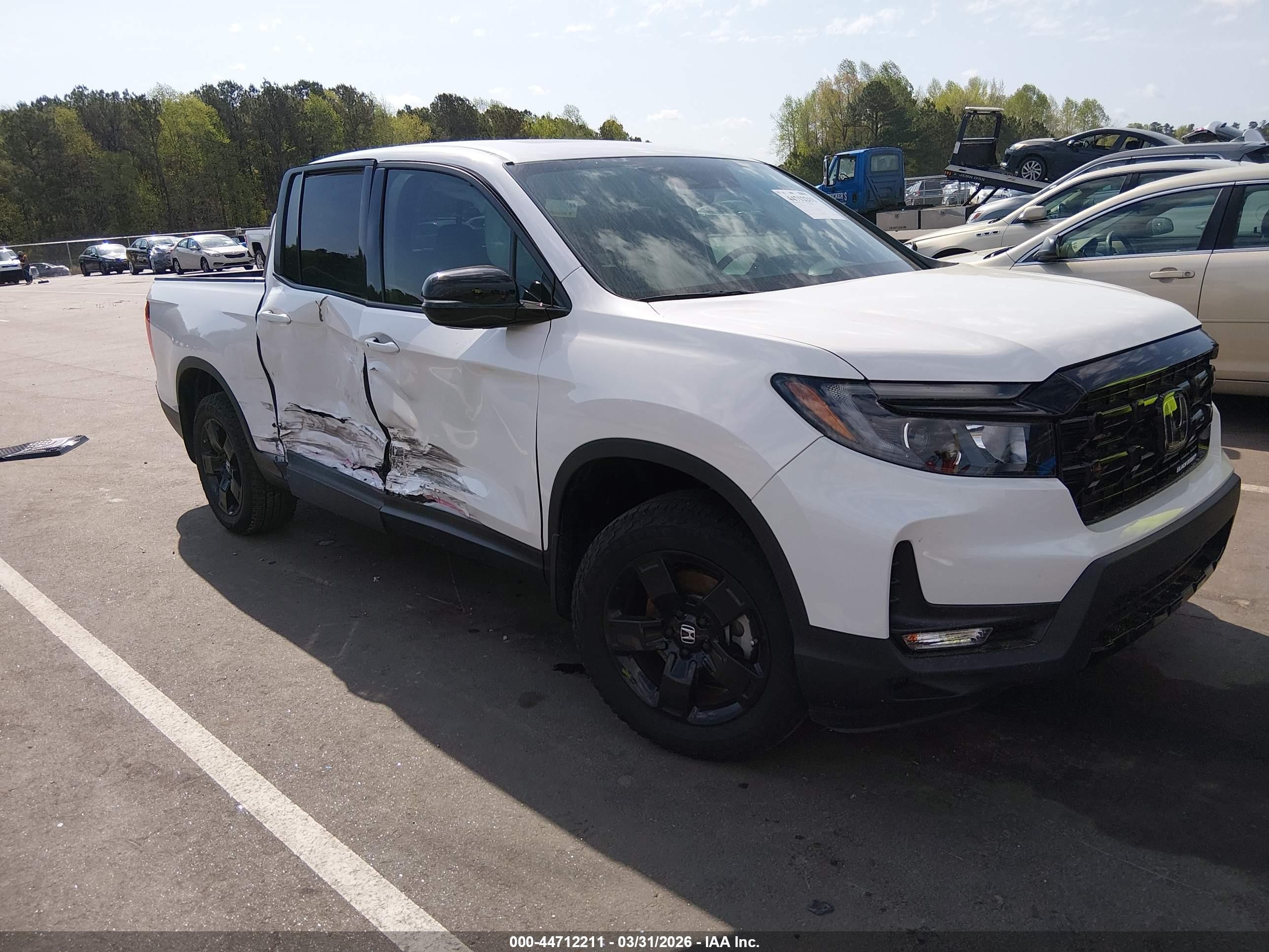 2024 Honda Ridgeline Black Edition White vin: 5FPYK3F80RB028463