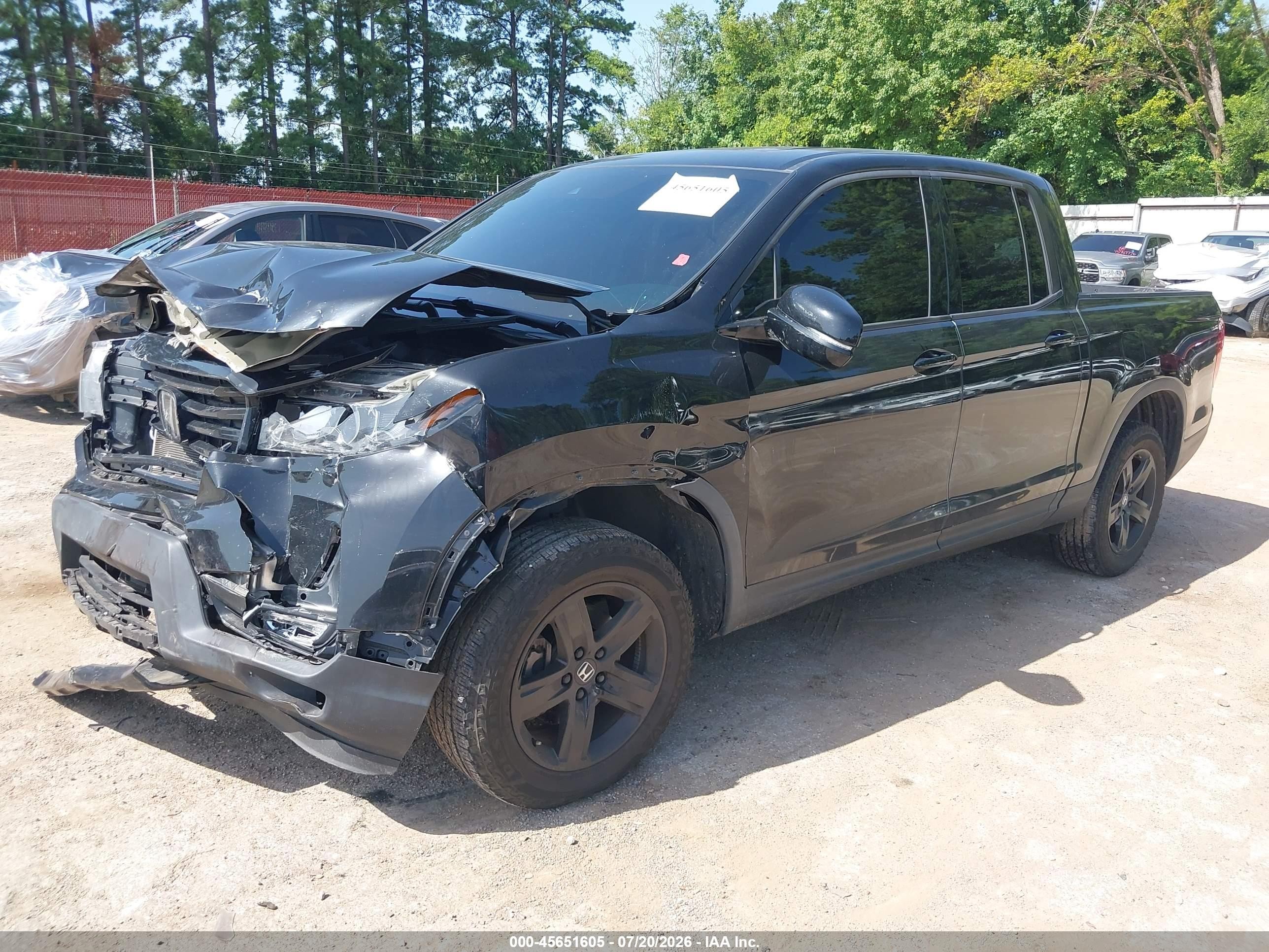2022 Honda Ridgeline Black Edition Black vin: 5FPYK3F86NB009801