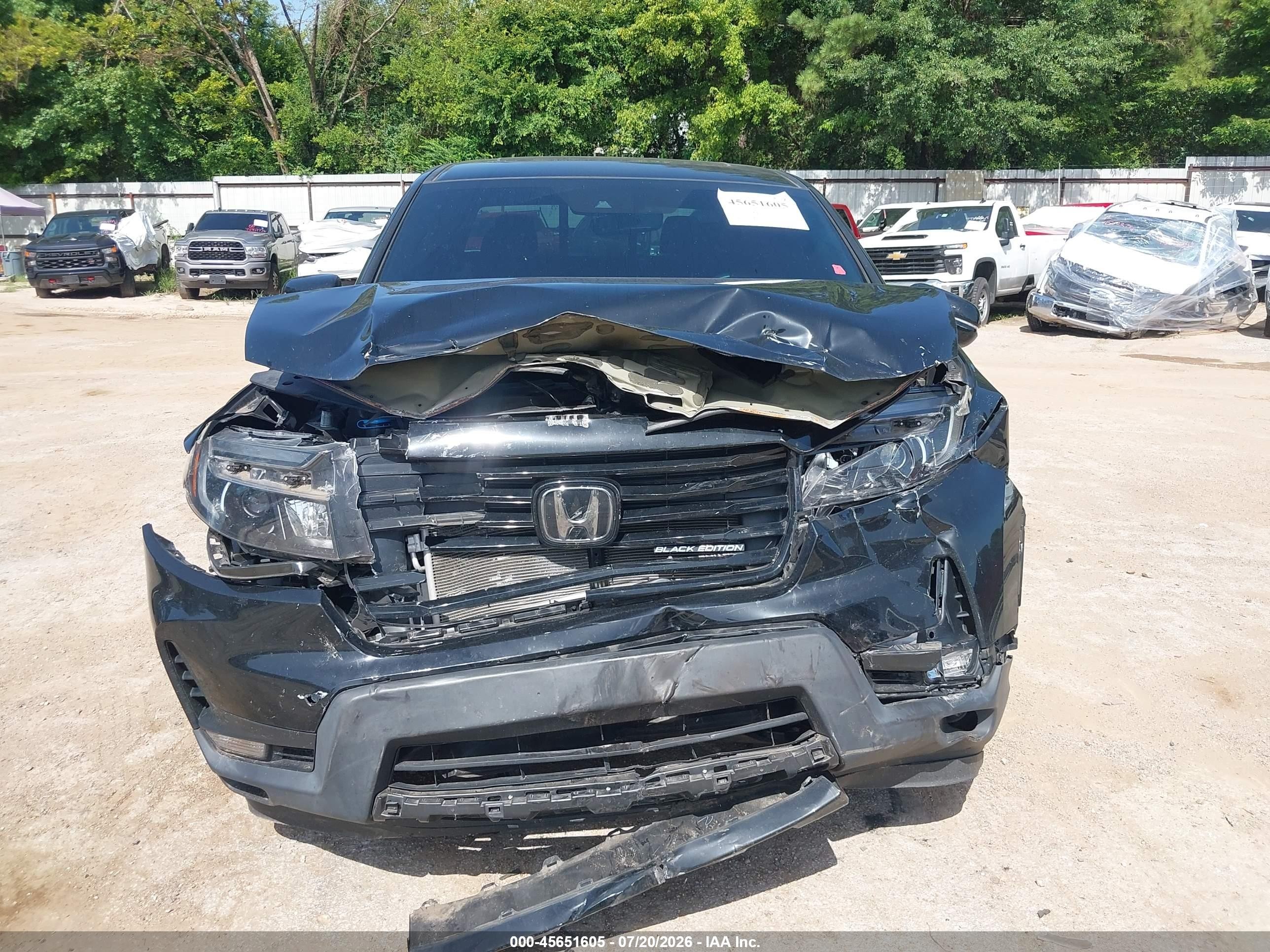 2022 Honda Ridgeline Black Edition Black vin: 5FPYK3F86NB009801