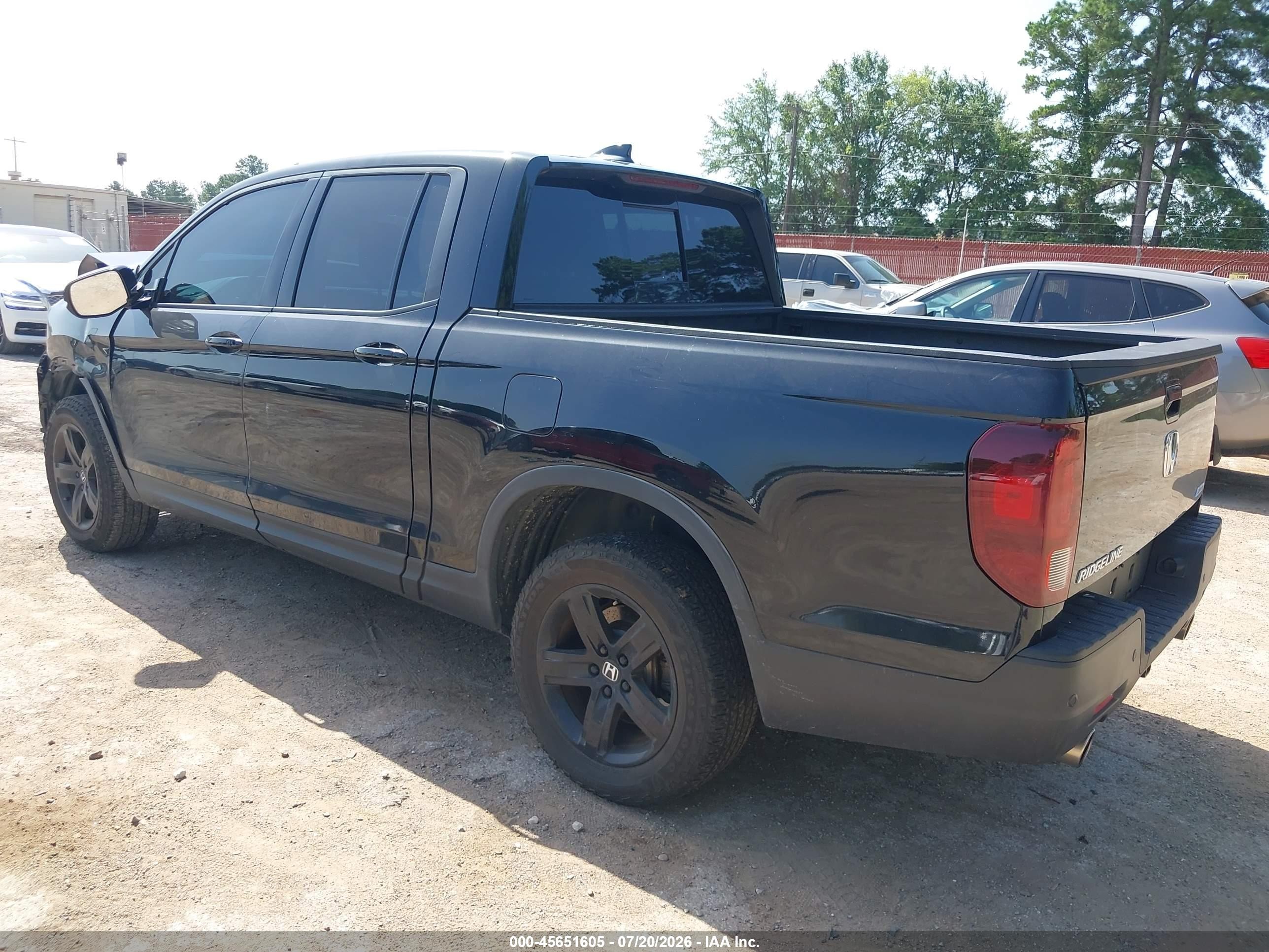 2022 Honda Ridgeline Black Edition Black vin: 5FPYK3F86NB009801