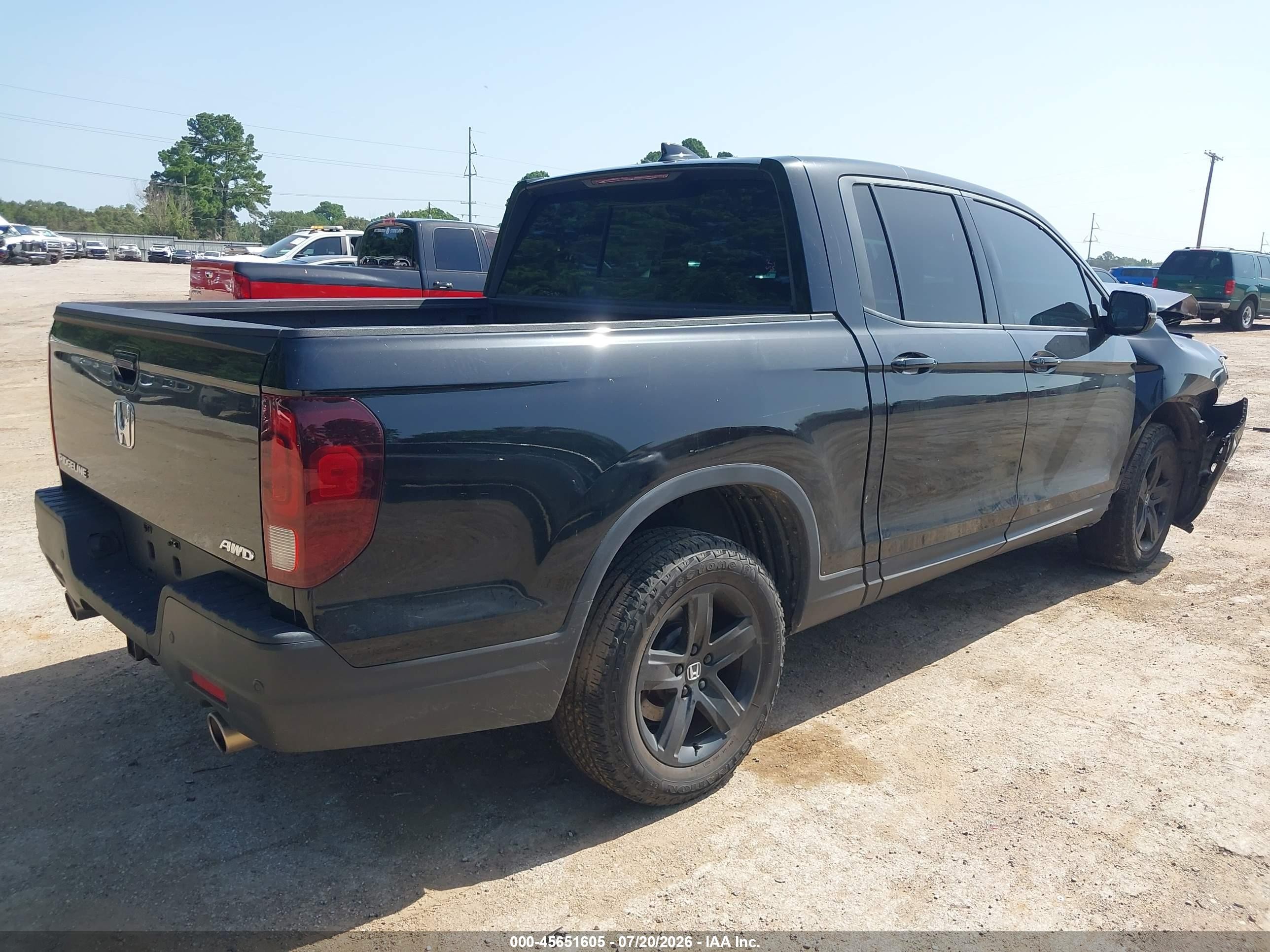 2022 Honda Ridgeline Black Edition Black vin: 5FPYK3F86NB009801