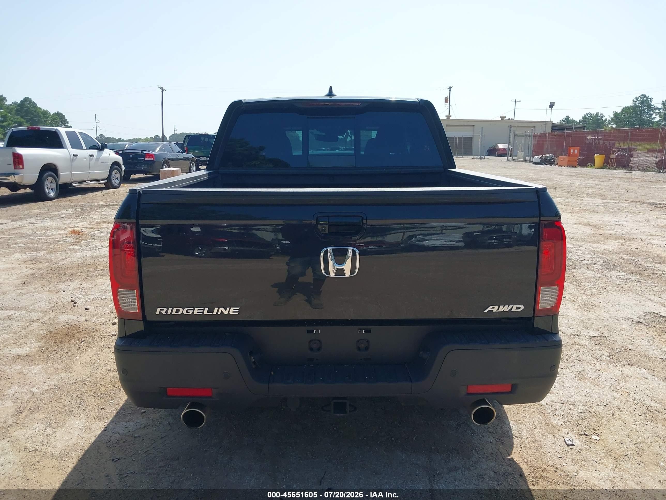 2022 Honda Ridgeline Black Edition Black vin: 5FPYK3F86NB009801