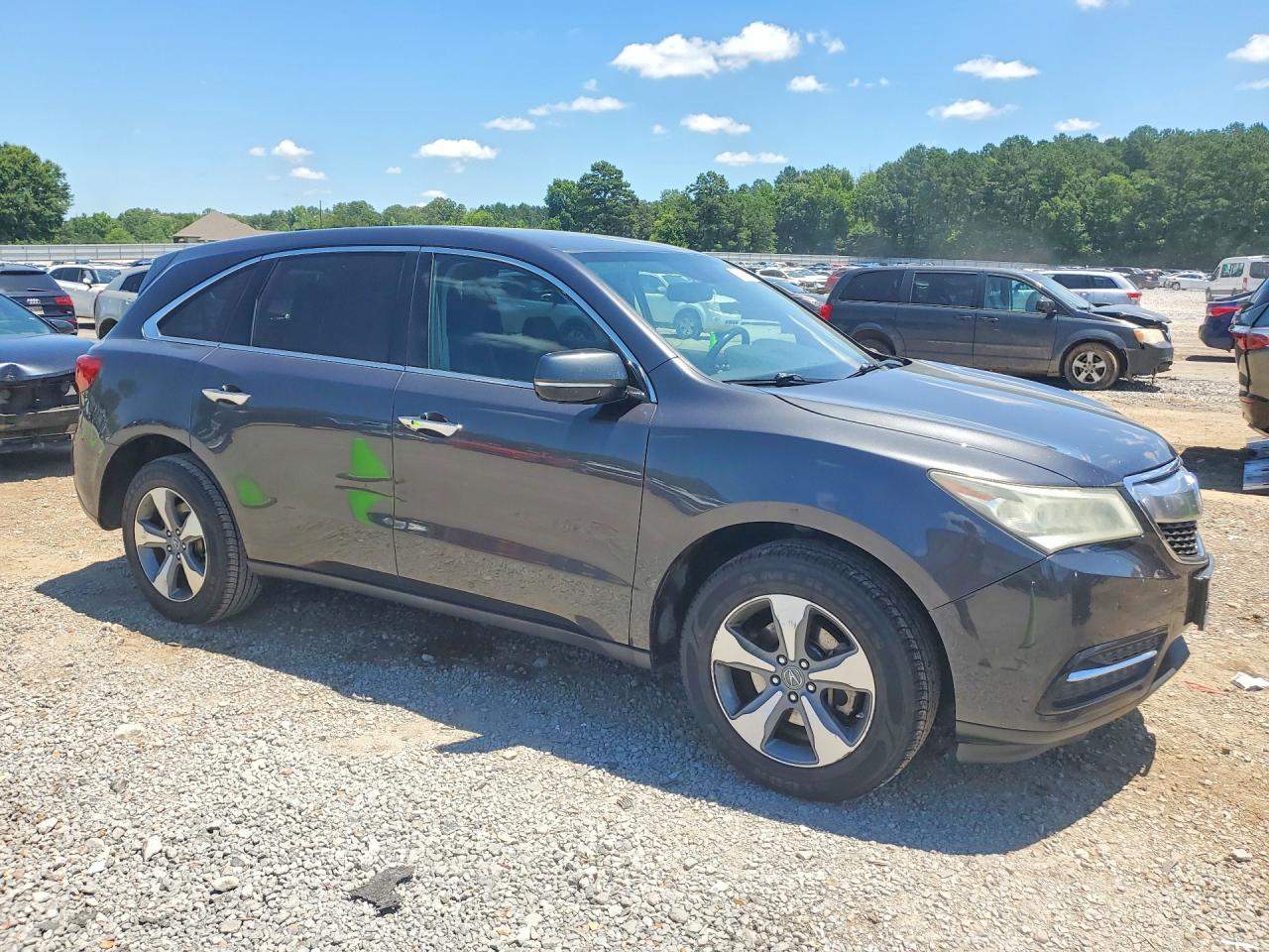 2014 Acura Mdx Charcoal vin: 5FRYD3H20EB001672