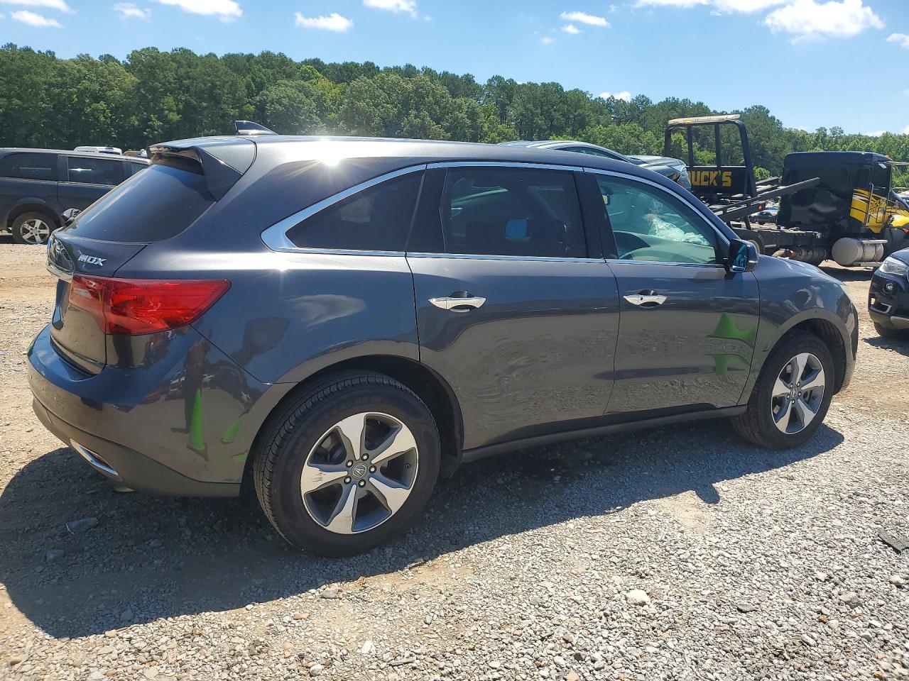 2014 Acura Mdx Charcoal vin: 5FRYD3H20EB001672