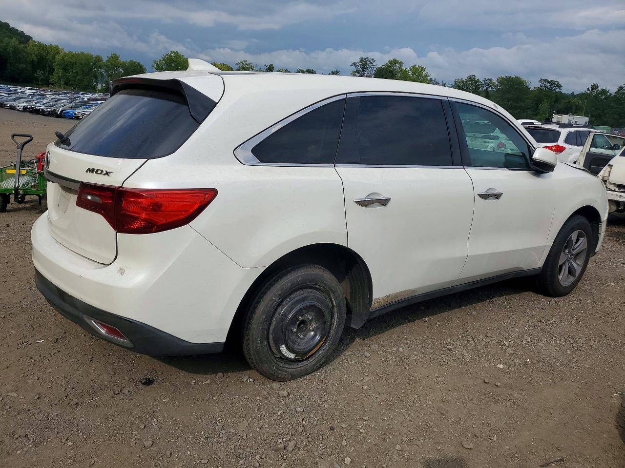 2014 Acura Mdx White vin: 5FRYD3H20EB011313