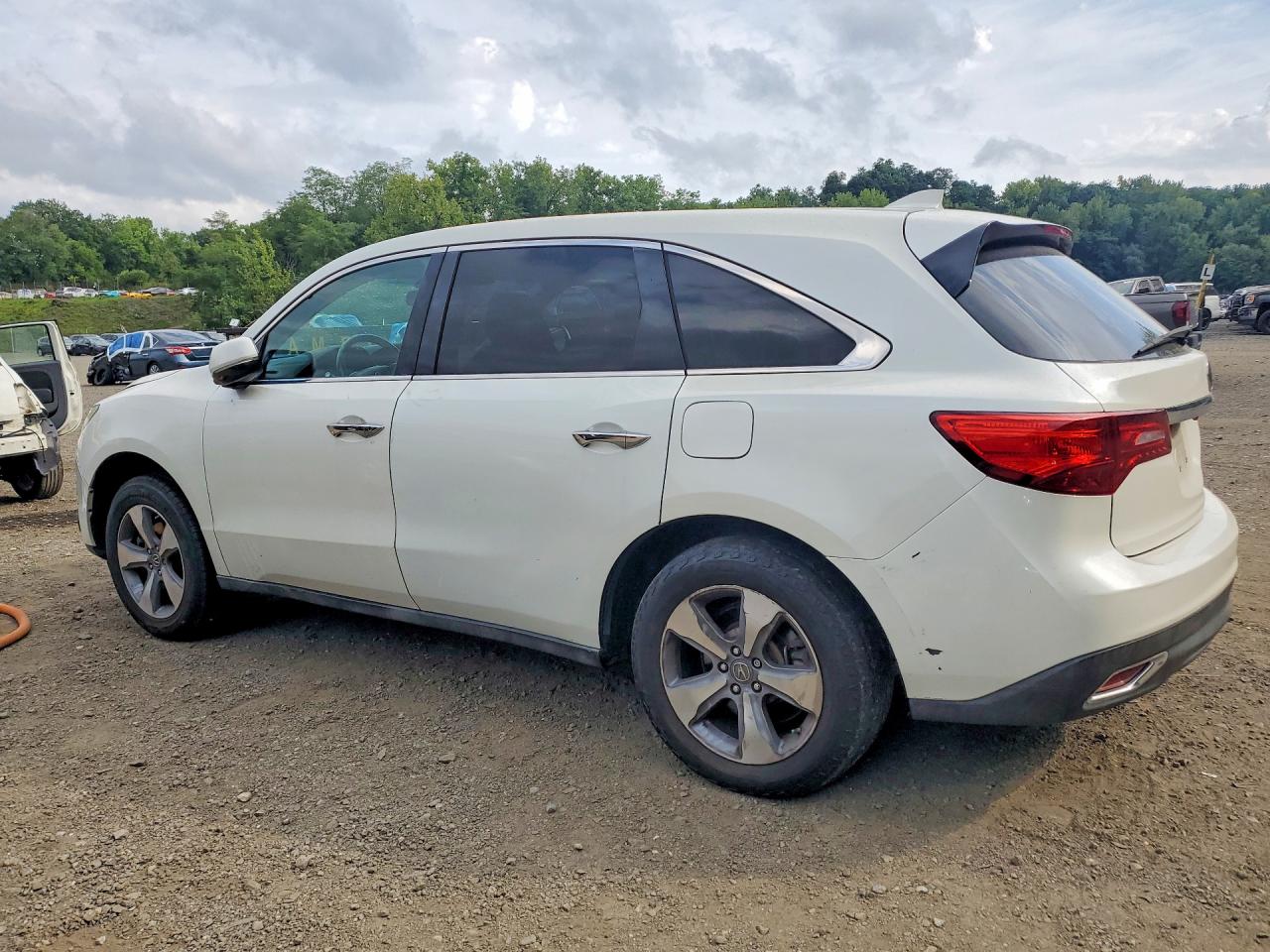 2014 Acura Mdx White vin: 5FRYD3H20EB011313