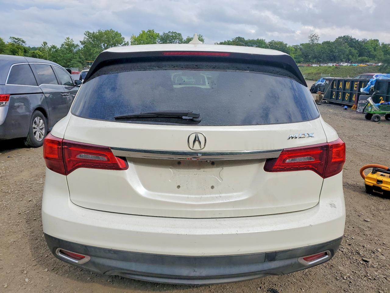 2014 Acura Mdx White vin: 5FRYD3H20EB011313