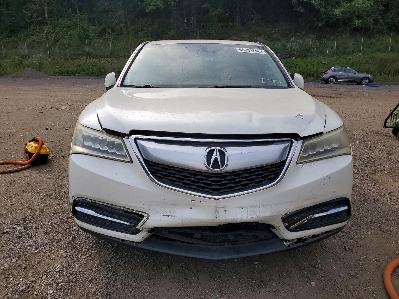 2014 Acura Mdx White vin: 5FRYD3H20EB011313