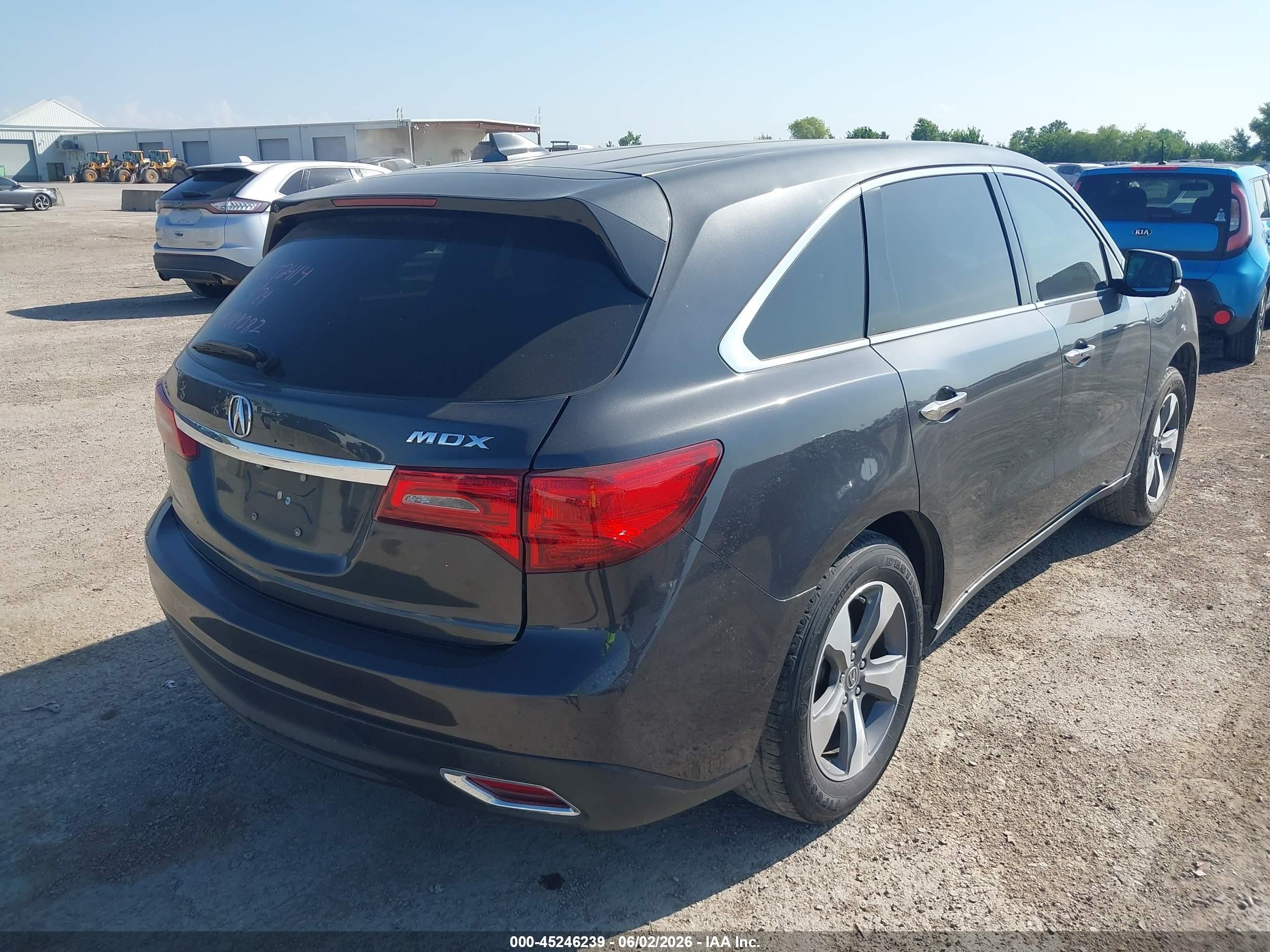 2014 Acura Mdx   Gray vin: 5FRYD3H20EB019282