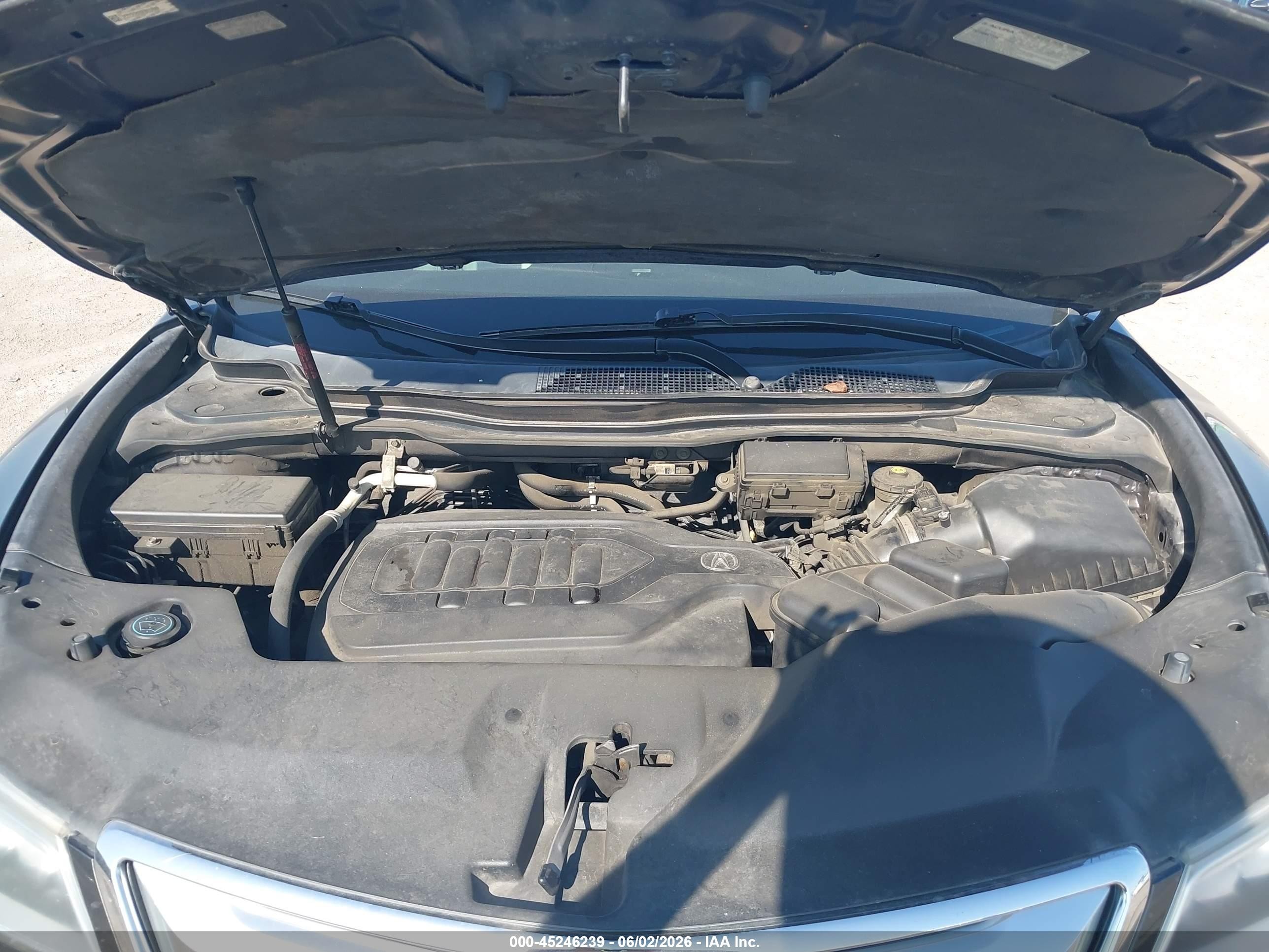 2014 Acura Mdx   Gray vin: 5FRYD3H20EB019282
