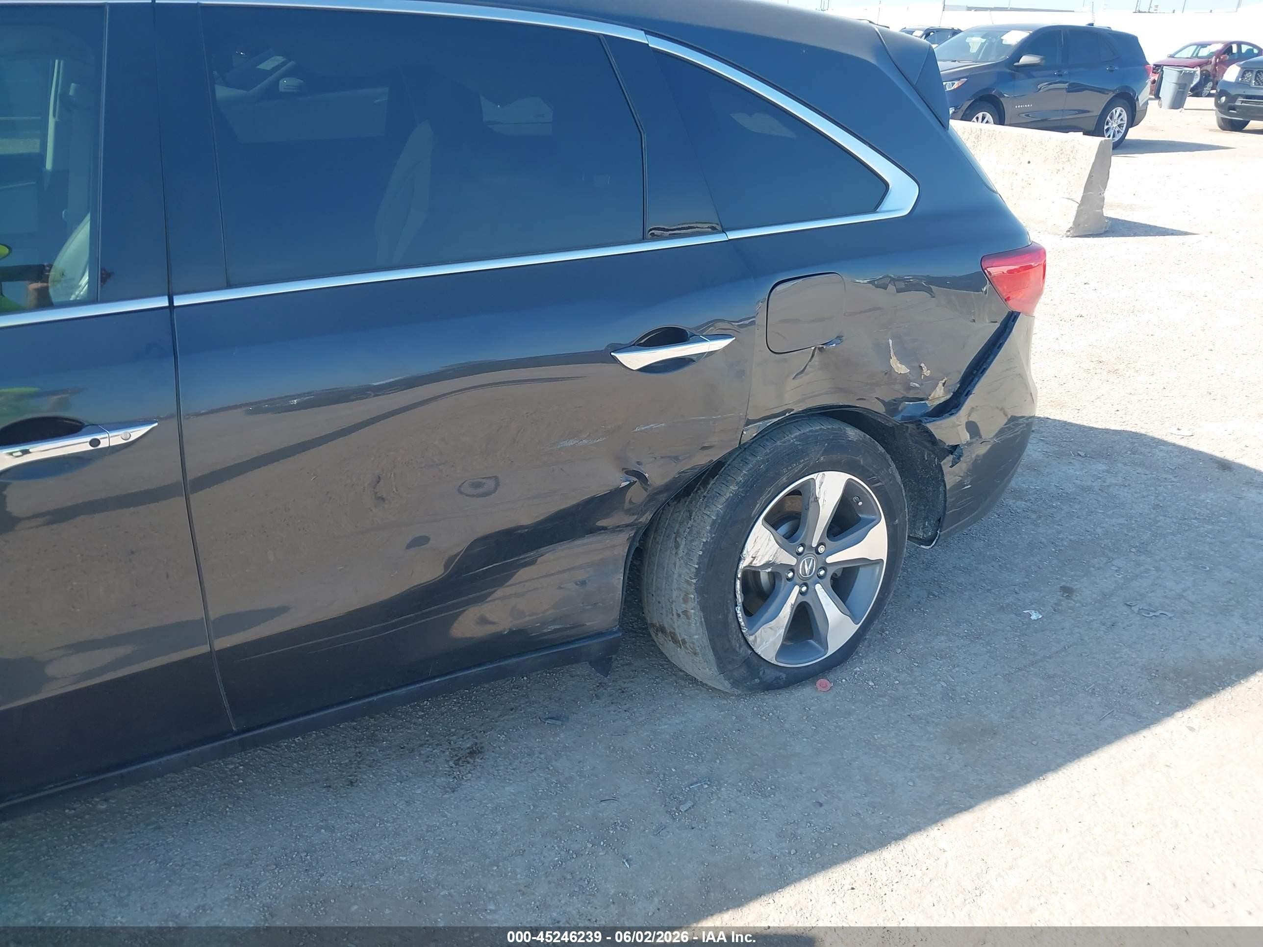 2014 Acura Mdx   Gray vin: 5FRYD3H20EB019282
