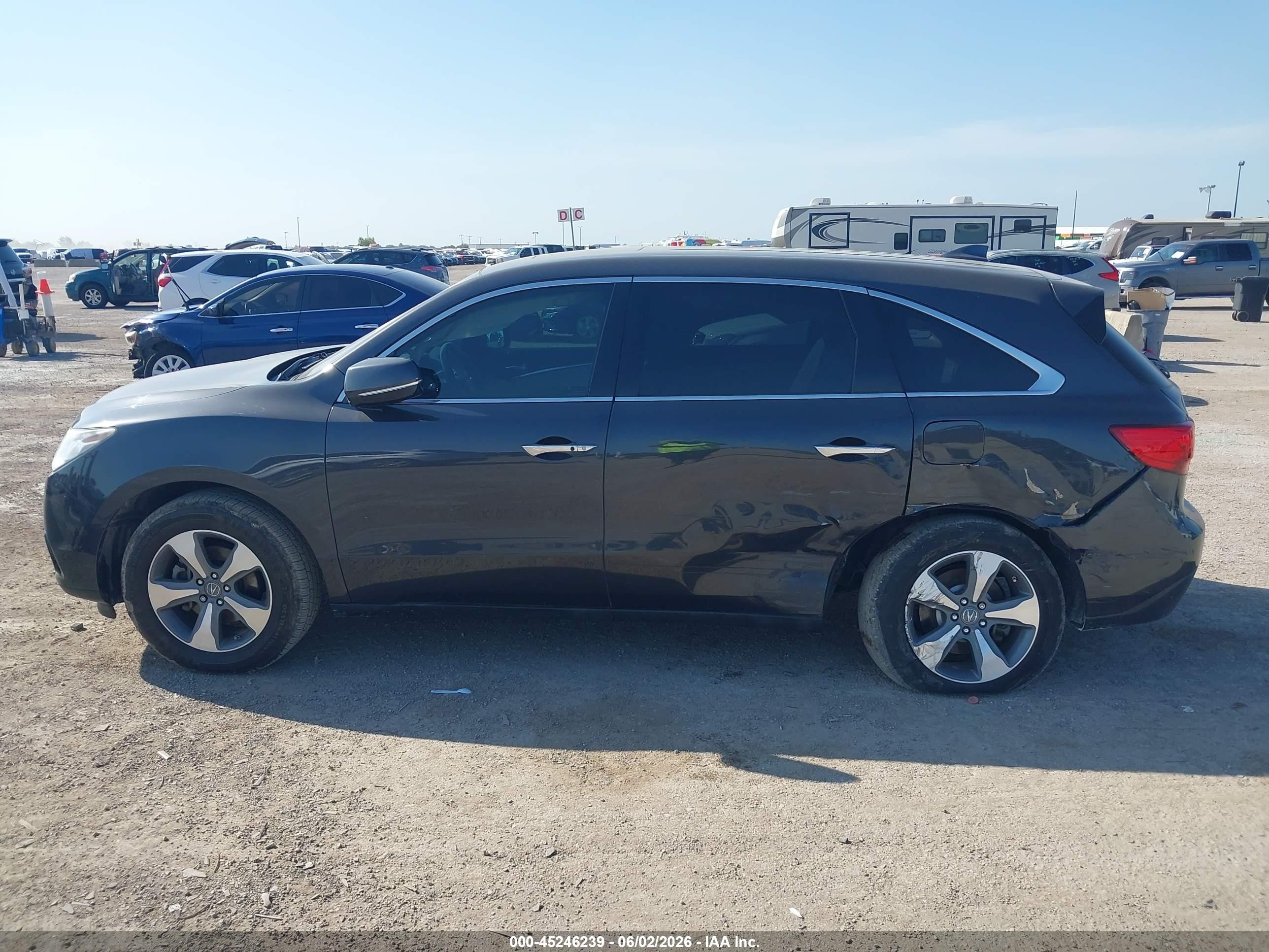 2014 Acura Mdx   Gray vin: 5FRYD3H20EB019282