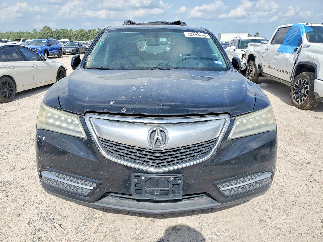 2015 Acura Mdx Black vin: 5FRYD3H20FB001463